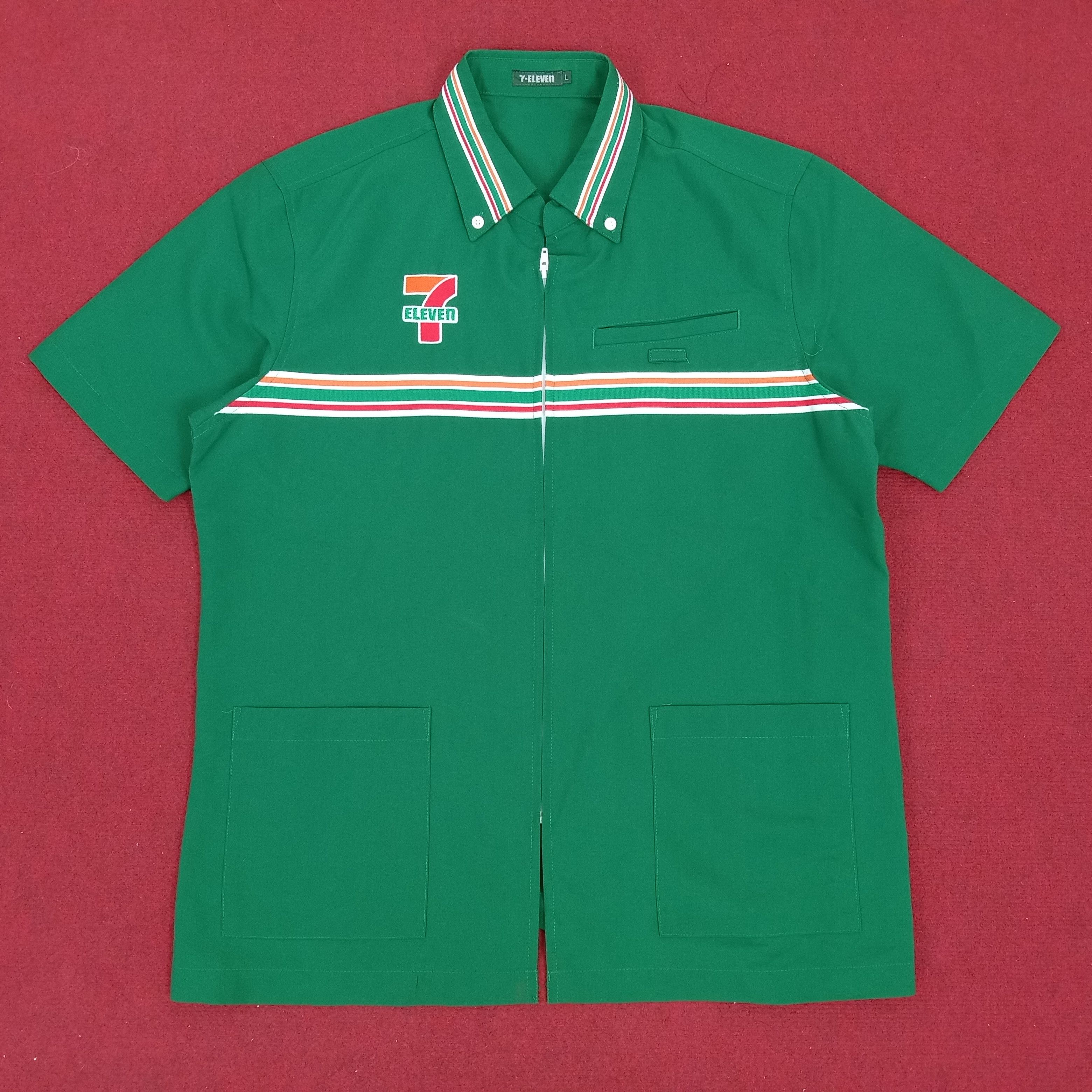 7 Eleven Japanese Workers Working Uniform Shirt Jacket