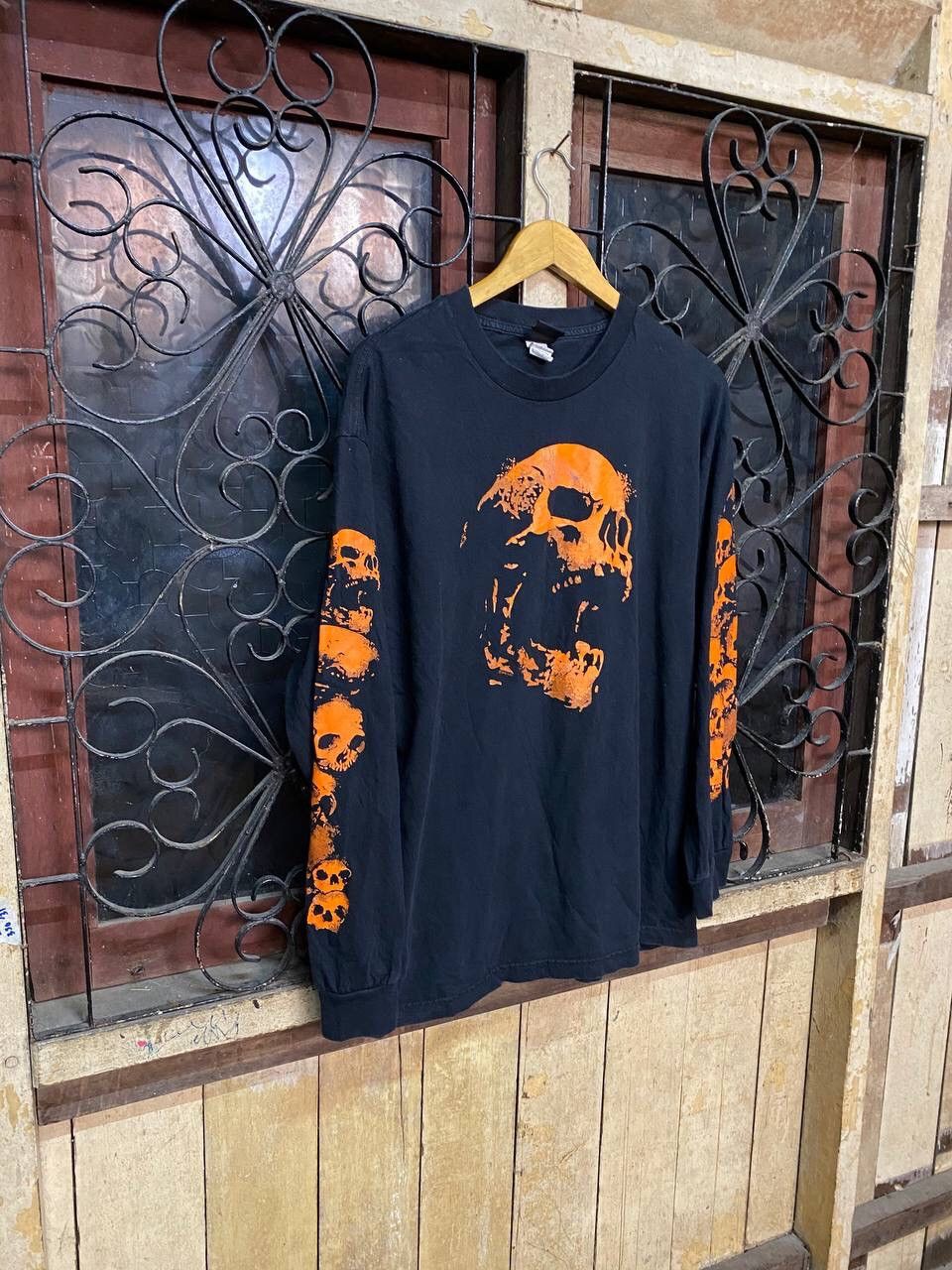 American Apparel Vintage Hot Leathers Long Sleeve Rock Tshirt Size US L / EU 52-54 / 3 - 2 Thumbnail