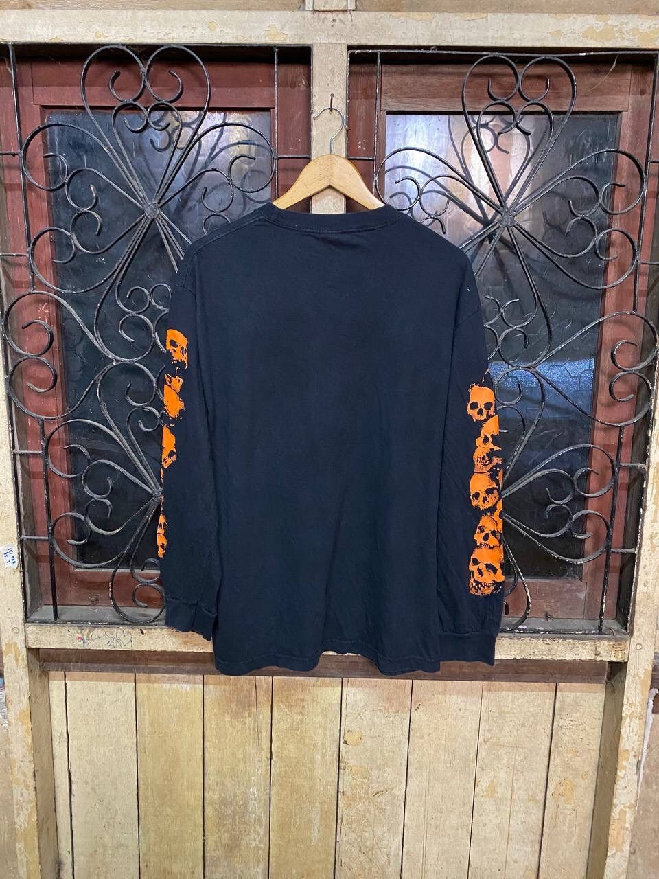 American Apparel Vintage Hot Leathers Long Sleeve Rock Tshirt Size US L / EU 52-54 / 3 - 4 Thumbnail