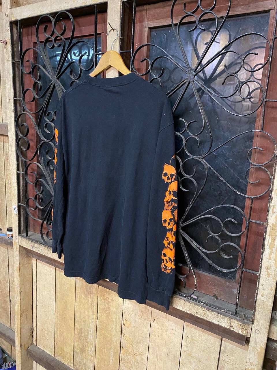 American Apparel Vintage Hot Leathers Long Sleeve Rock Tshirt Size US L / EU 52-54 / 3 - 6 Thumbnail