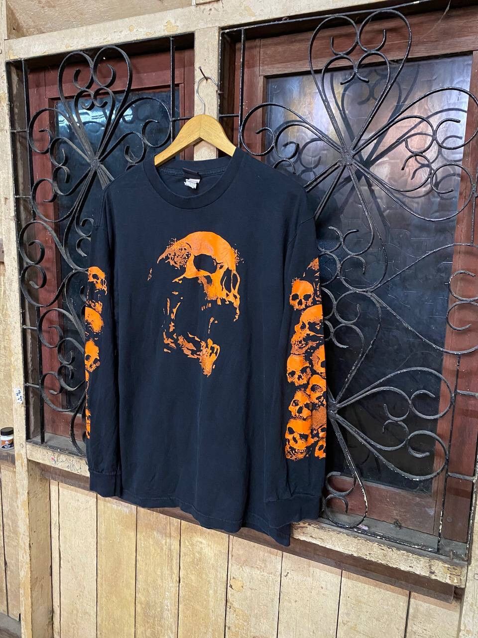 American Apparel Vintage Hot Leathers Long Sleeve Rock Tshirt Size US L / EU 52-54 / 3 - 3 Thumbnail