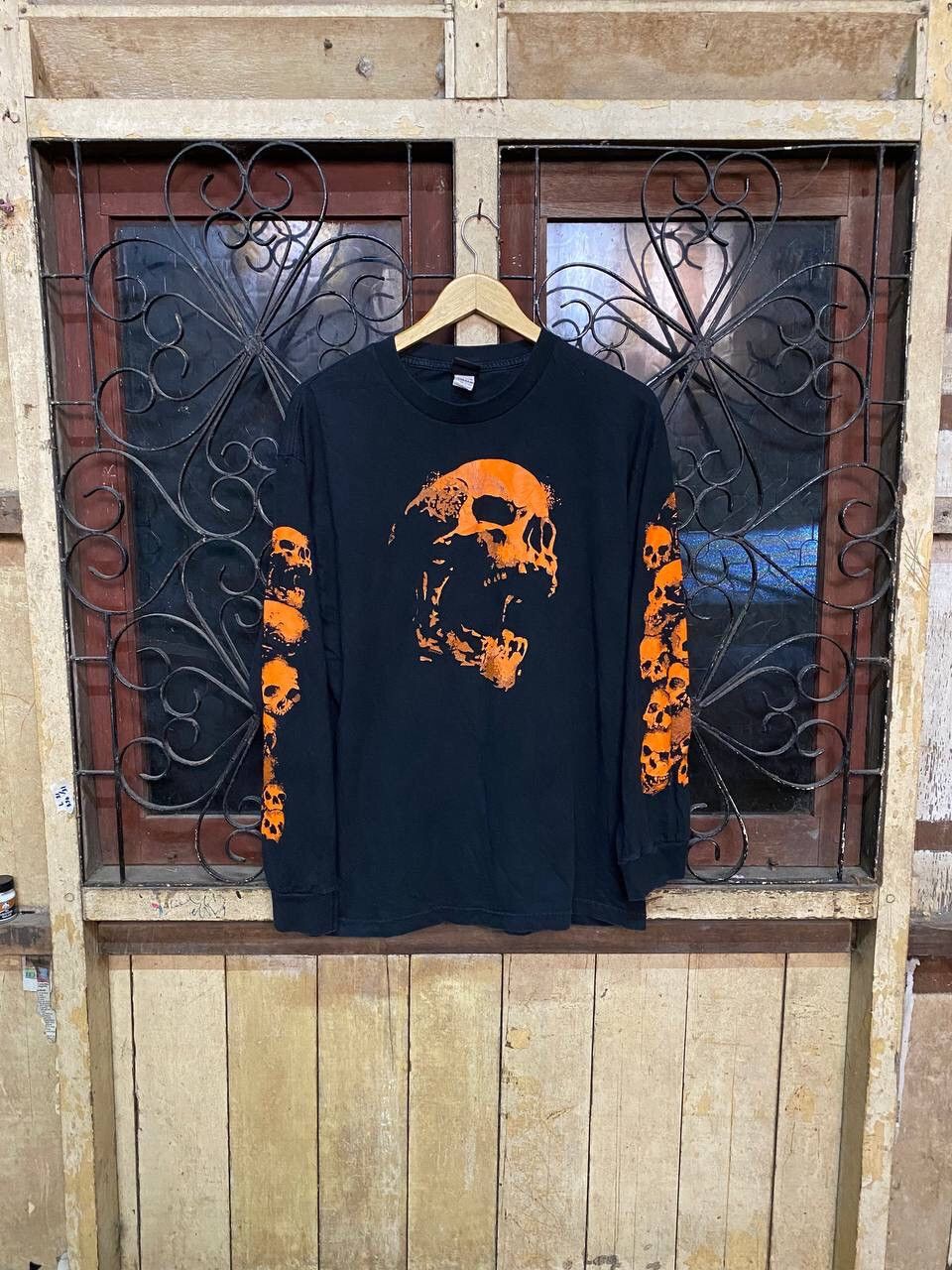 American Apparel Vintage Hot Leathers Long Sleeve Rock Tshirt Size US L / EU 52-54 / 3 - 1 Thumbnail