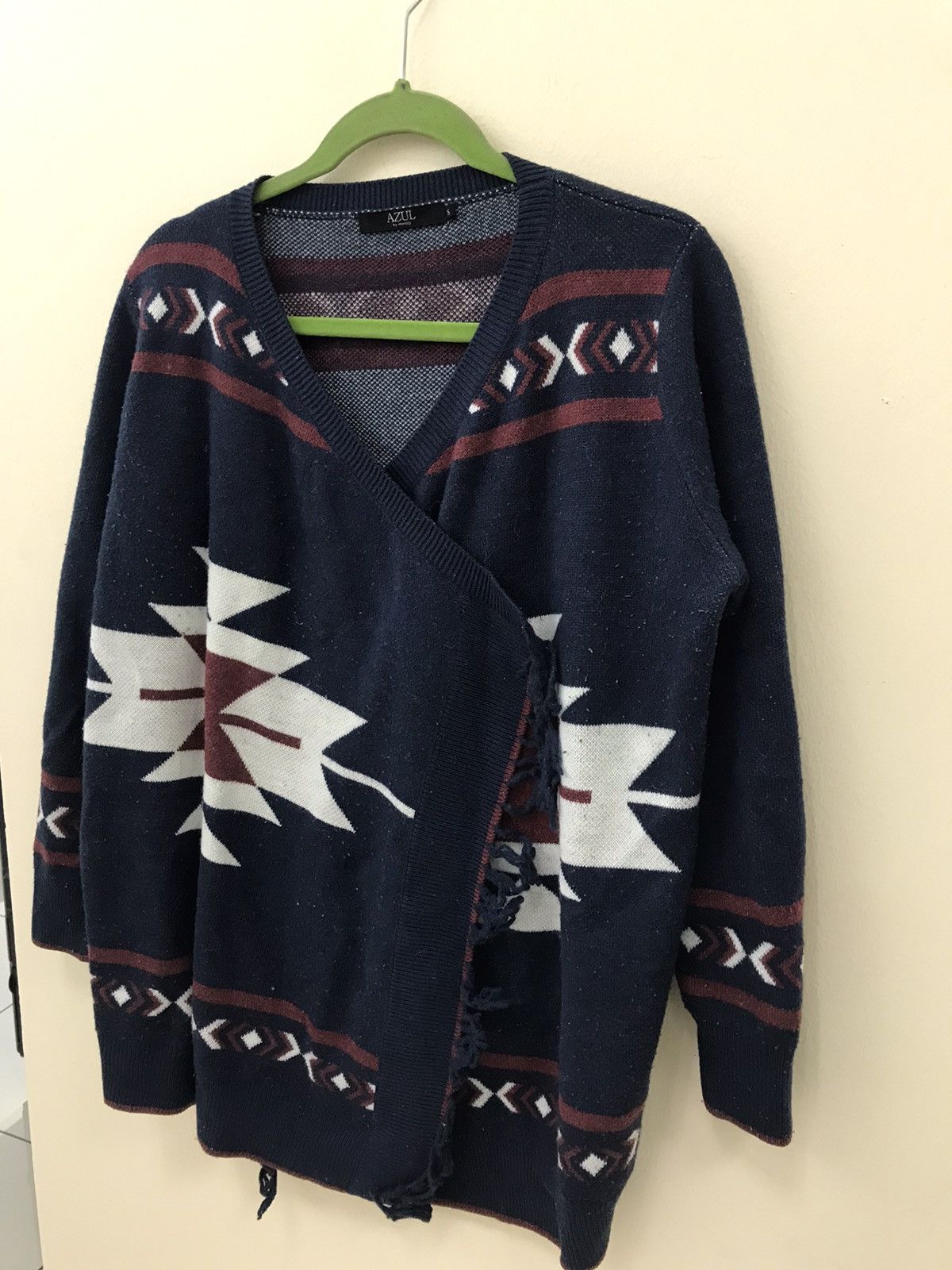 MOUSSY AZUL by Moussy Wool Rare Designed Large Cardigan Size US L / EU 52-54 / 3 - 5 Thumbnail