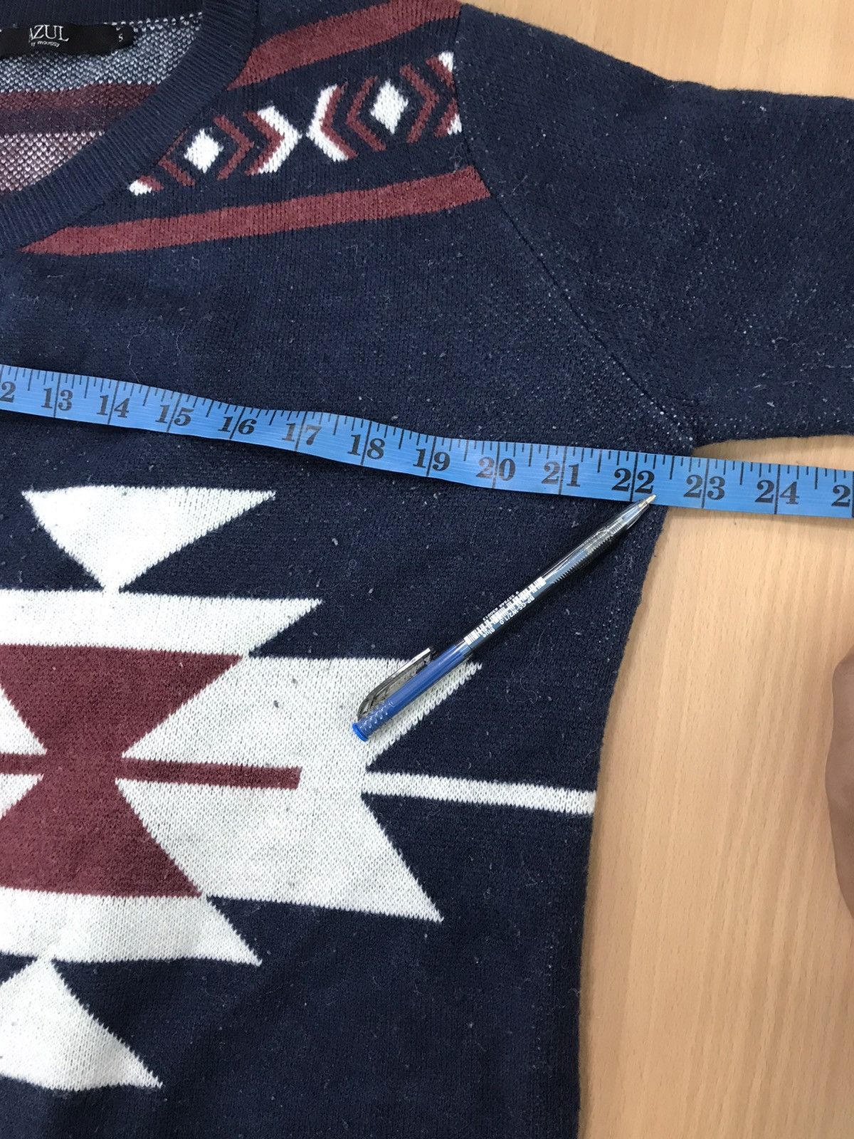 MOUSSY AZUL by Moussy Wool Rare Designed Large Cardigan Size US L / EU 52-54 / 3 - 11 Thumbnail