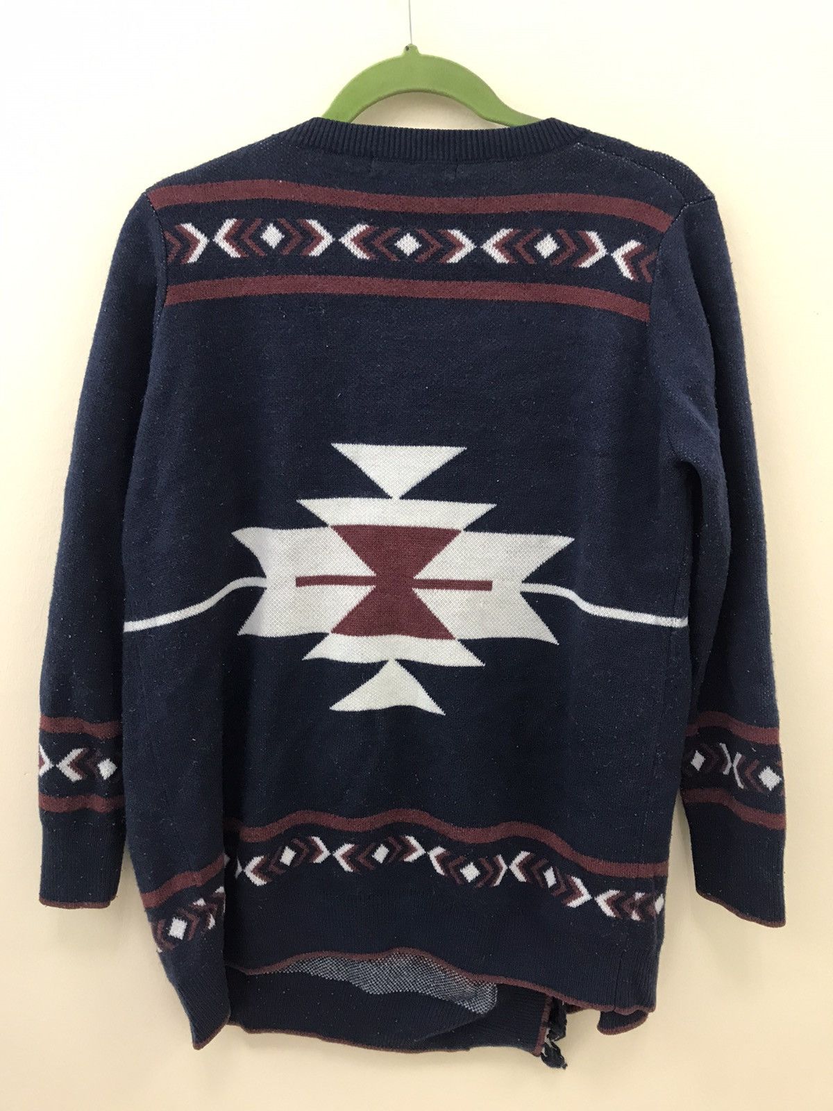 MOUSSY AZUL by Moussy Wool Rare Designed Large Cardigan Size US L / EU 52-54 / 3 - 2 Thumbnail