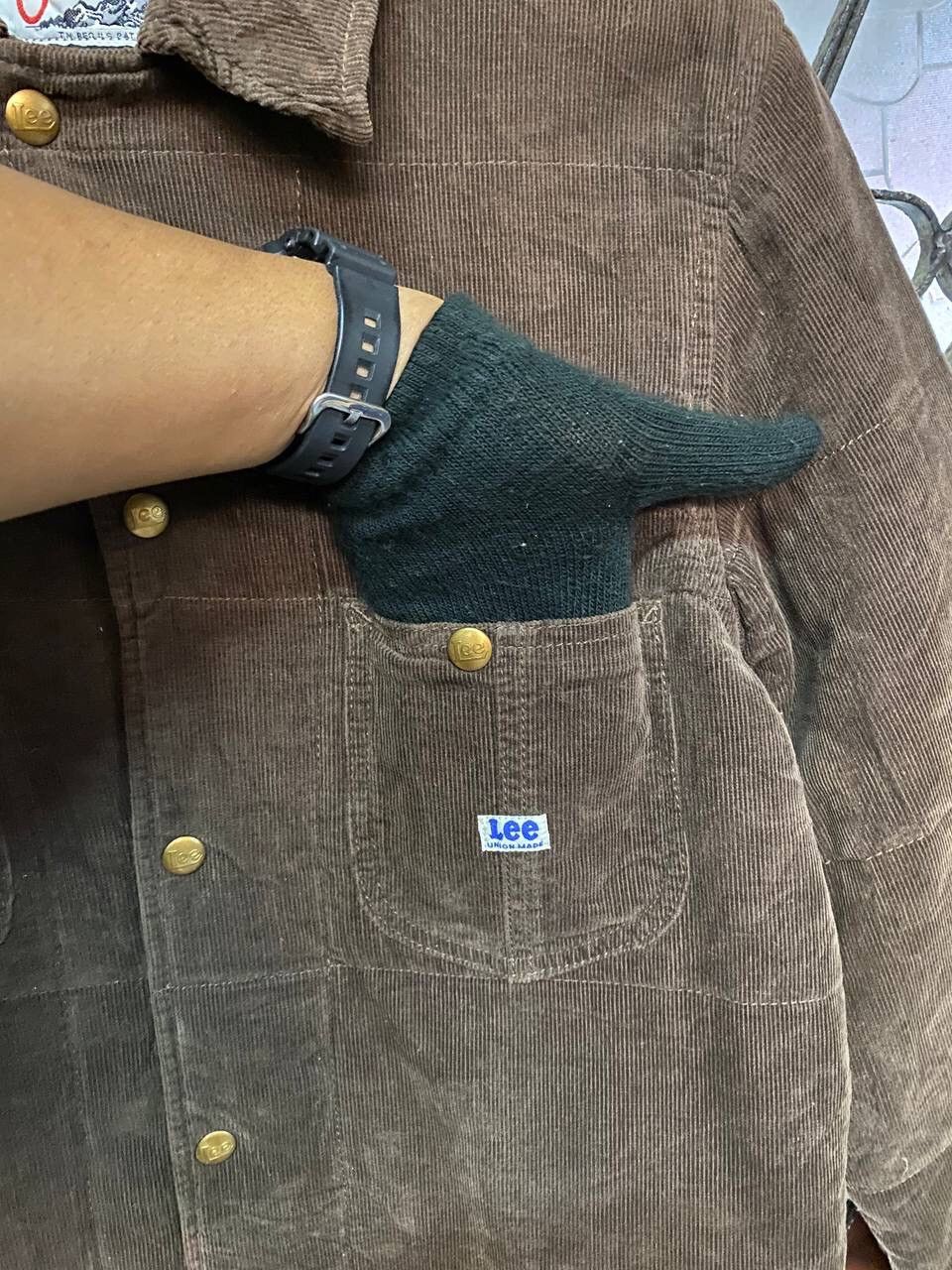 Lee STEALS🔥VINTAGE LEE UNION MADE CORDUROY JACKET Size US L / EU 52-54 / 3 - 8 Thumbnail