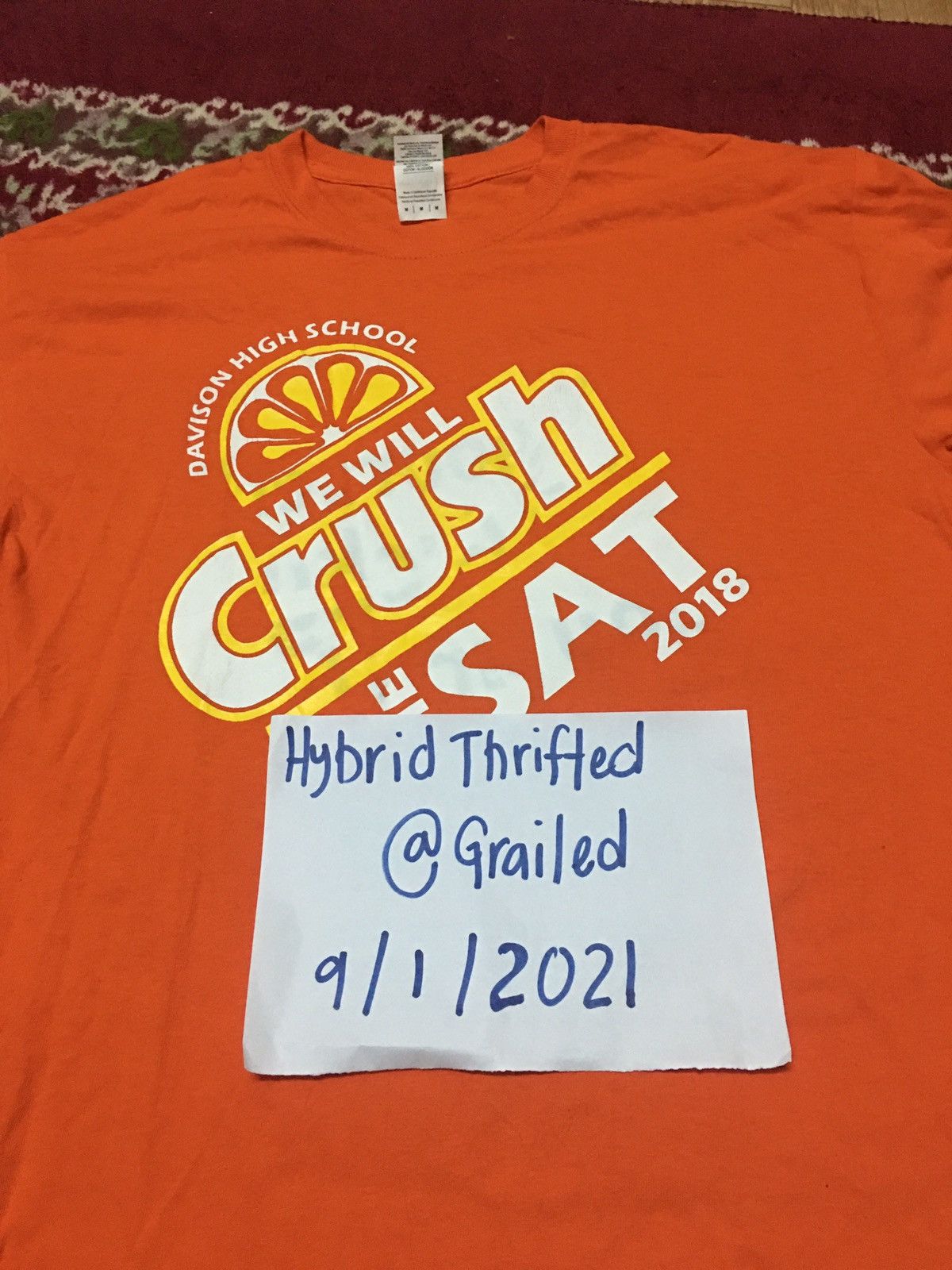 American Apparel × Gildan DAVISON HIGH SCHOOL CRUSH TSHIRT Size US M / EU 48-50 / 2 - 10 Thumbnail