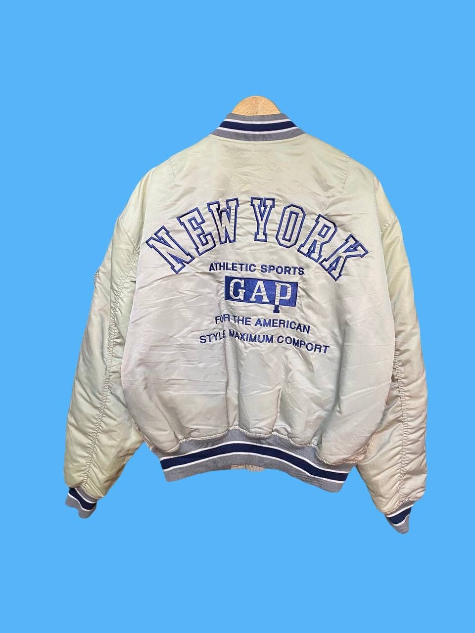 Vintage 80s Embroidered Gap Bomber Jacket