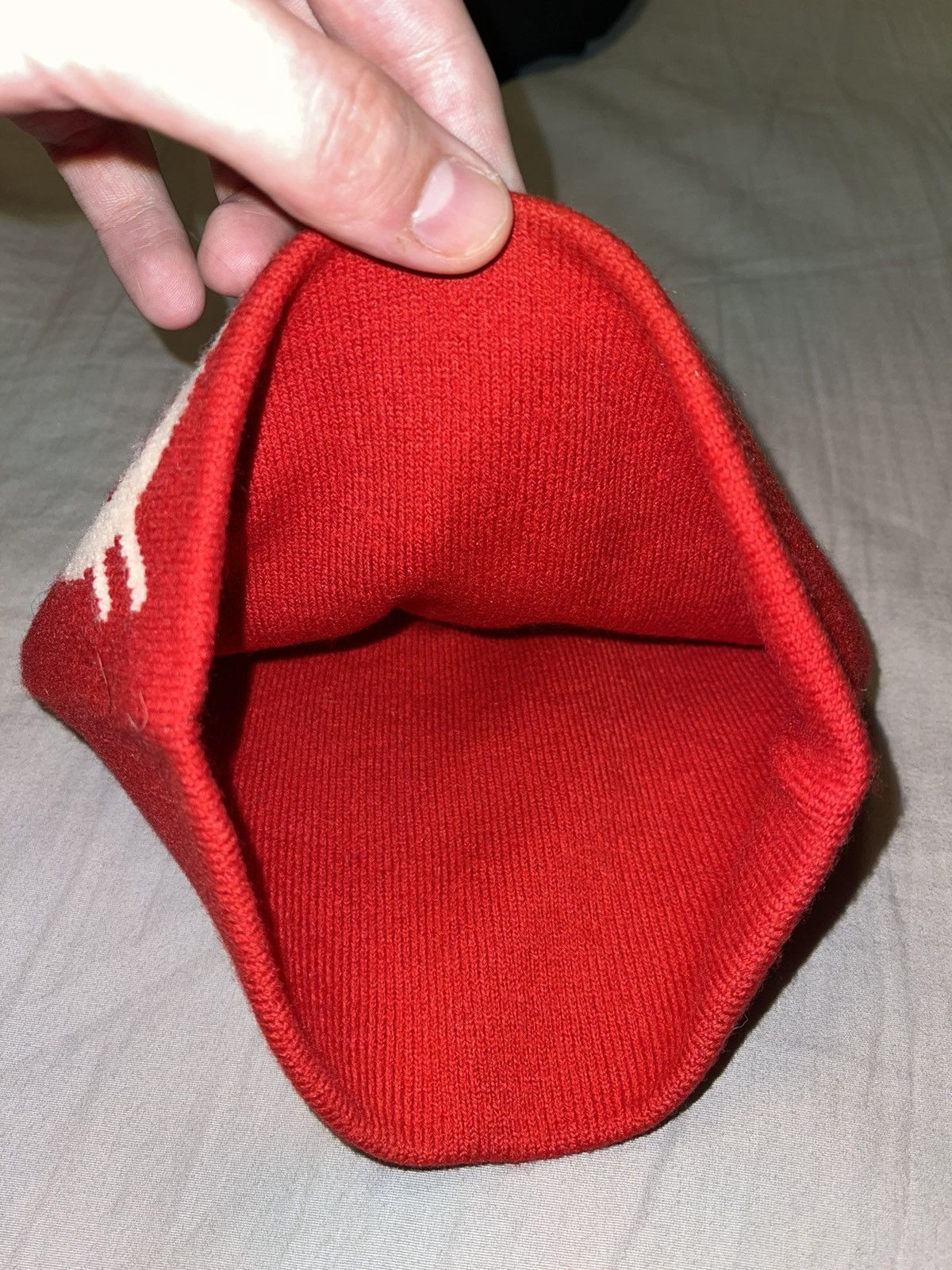 Golf Wang RED “G” LOGO BEANIE Size ONE SIZE - 3 Thumbnail