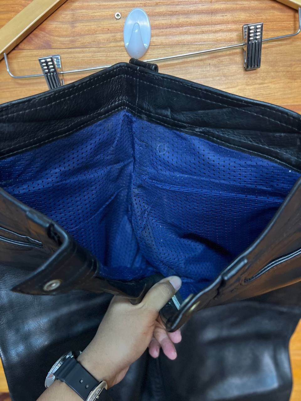 Genuine Leather VINTAGE LEATHER CONNECTION BIKER PANTS SIZE 28 Size US 28 / EU 44 - 14 Thumbnail