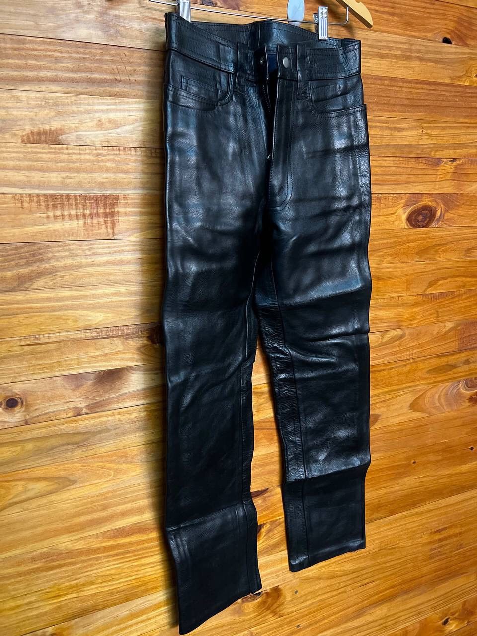 Genuine Leather VINTAGE LEATHER CONNECTION BIKER PANTS SIZE 28 Size US 28 / EU 44 - 2 Thumbnail