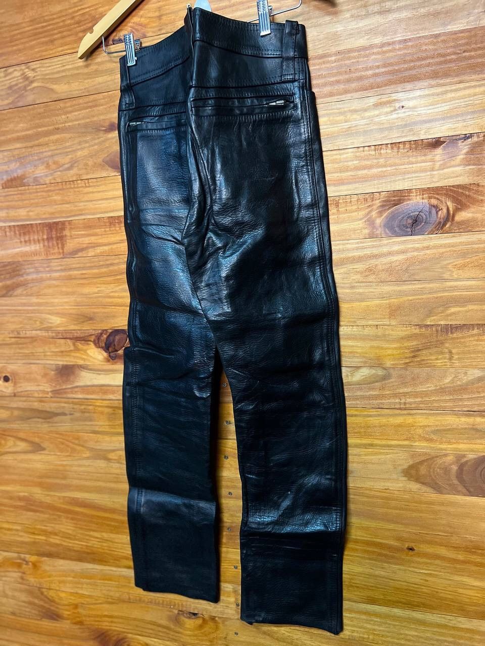 Genuine Leather VINTAGE LEATHER CONNECTION BIKER PANTS SIZE 28 Size US 28 / EU 44 - 10 Thumbnail