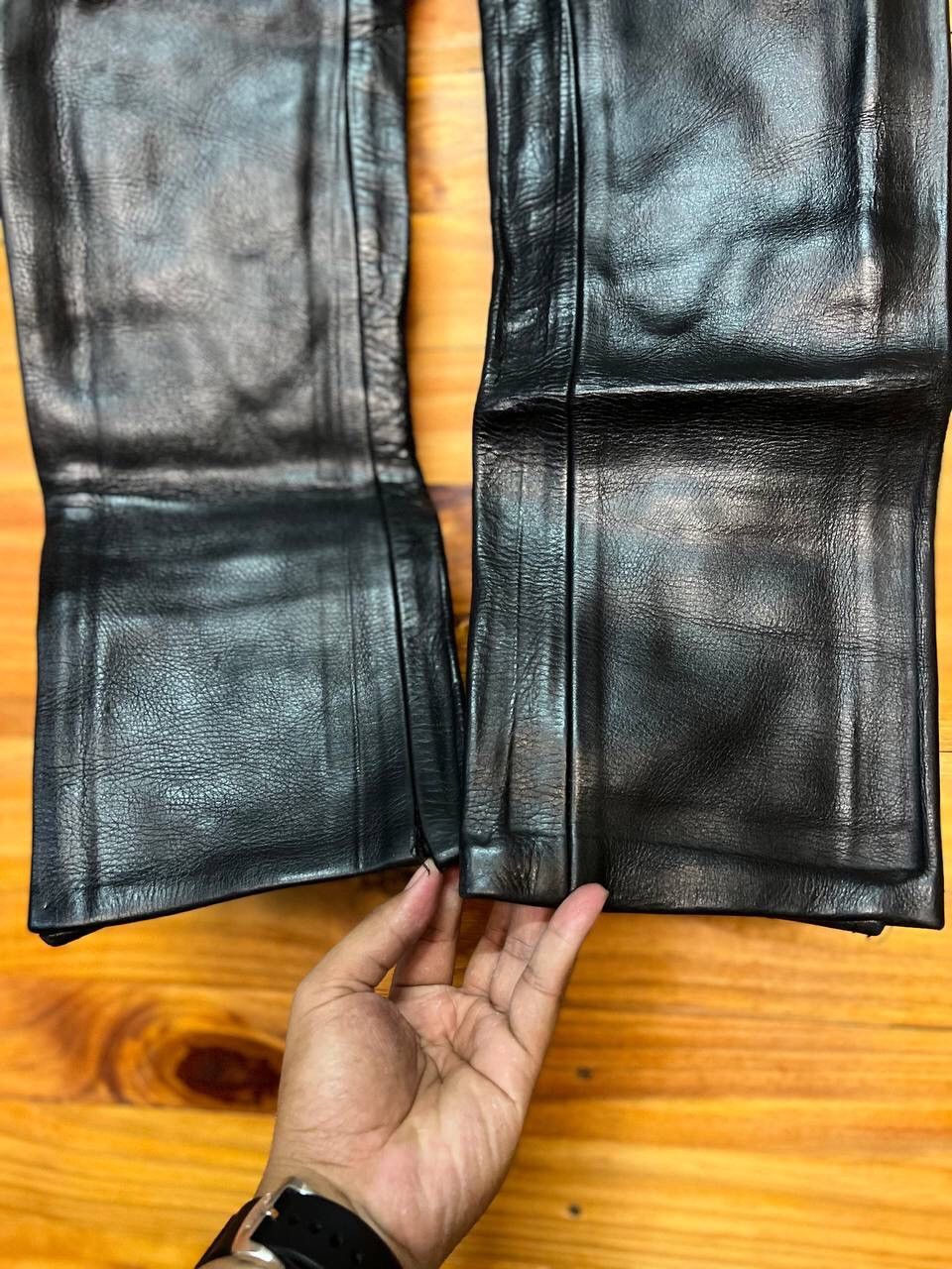 Genuine Leather VINTAGE LEATHER CONNECTION BIKER PANTS SIZE 28 Size US 28 / EU 44 - 6 Thumbnail