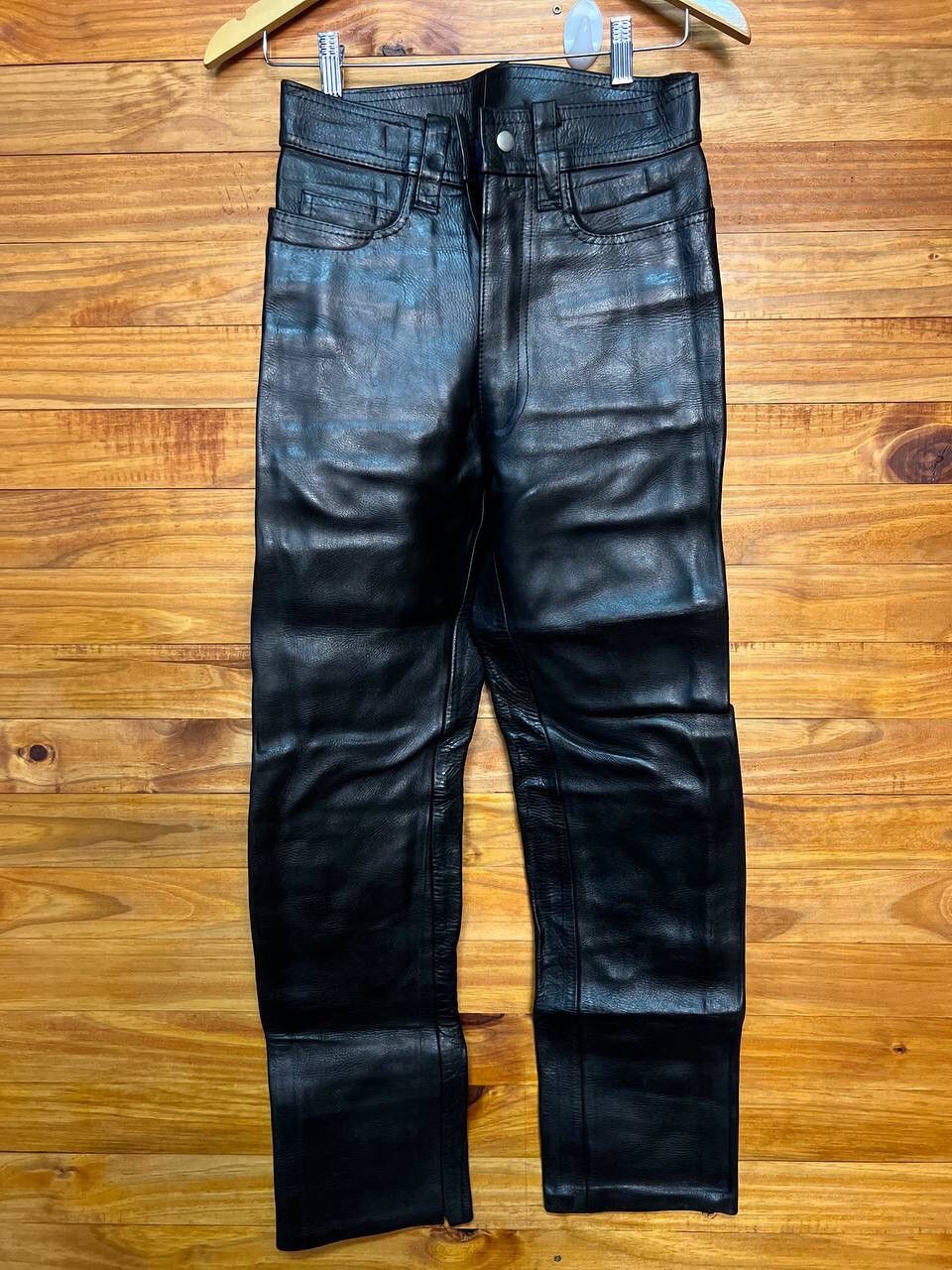 Genuine Leather VINTAGE LEATHER CONNECTION BIKER PANTS SIZE 28 Size US 28 / EU 44 - 1 Thumbnail