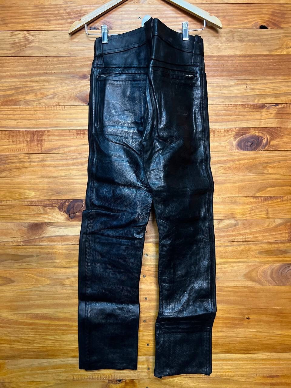 Genuine Leather VINTAGE LEATHER CONNECTION BIKER PANTS SIZE 28 Size US 28 / EU 44 - 8 Thumbnail