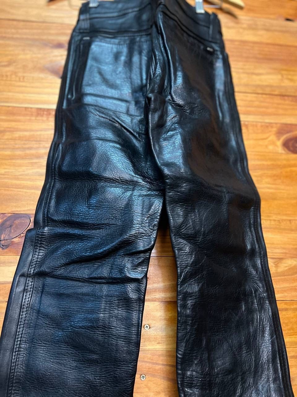 Genuine Leather VINTAGE LEATHER CONNECTION BIKER PANTS SIZE 28 Size US 28 / EU 44 - 11 Thumbnail