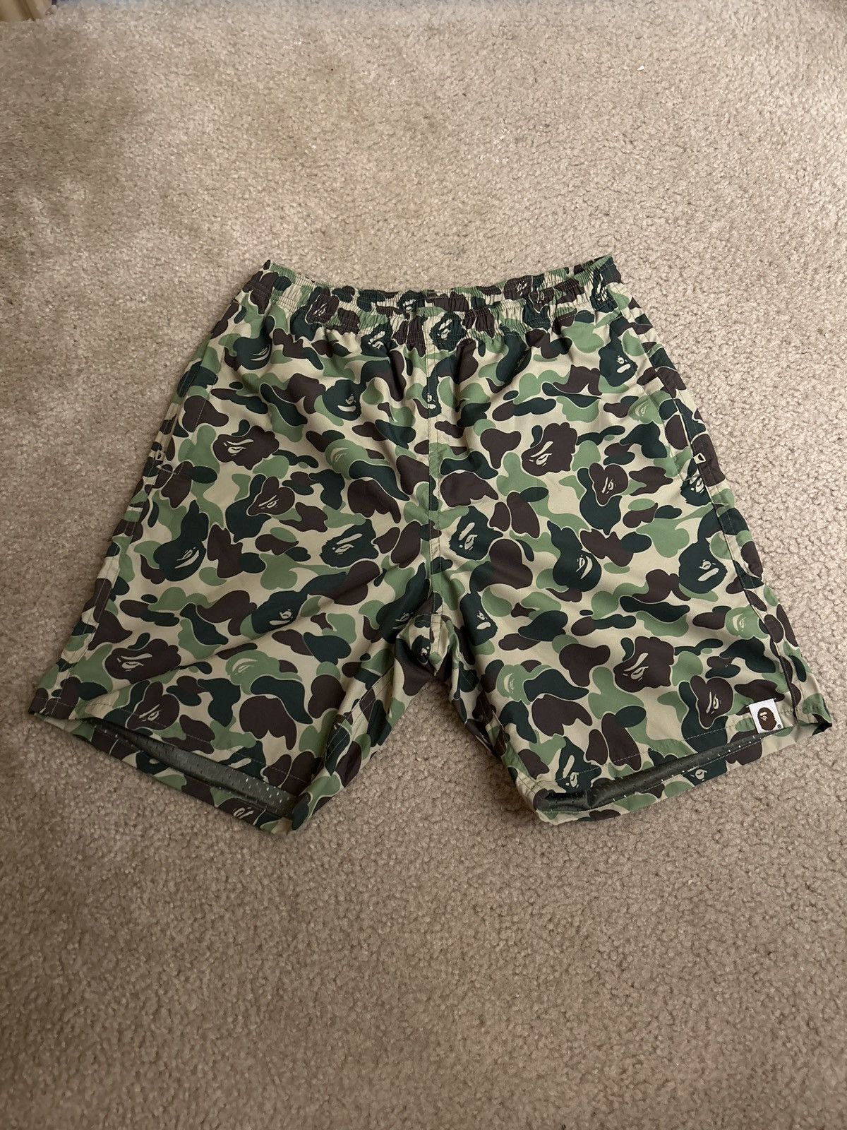 Bape ABC Camo Beach Shorts | Grailed