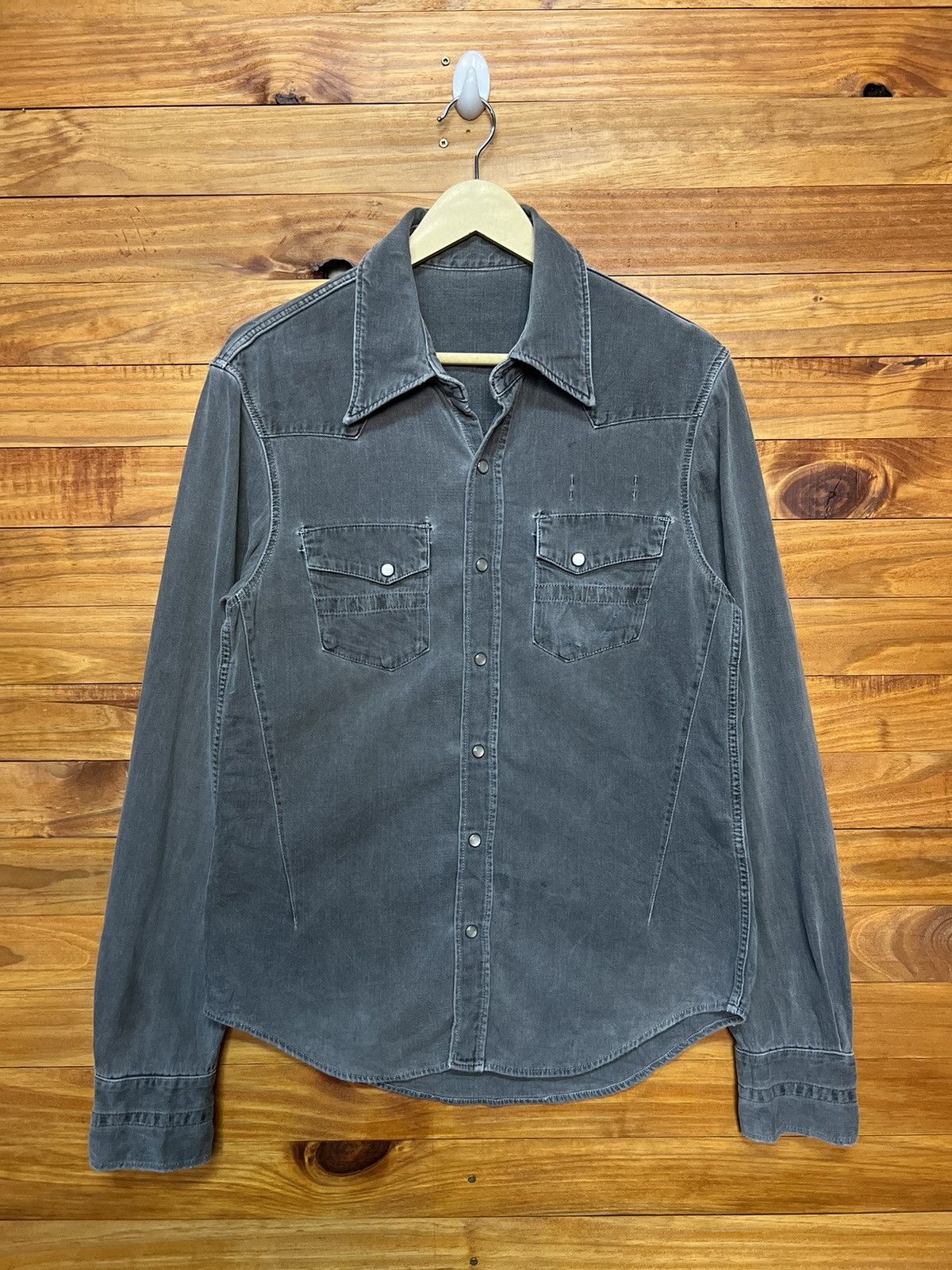 Number (N)ine ARCHIVE🔥NUMBER (N)INE PEARL SNAP BUTTON SHIRT Size US M / EU 48-50 / 2 - 1 Thumbnail