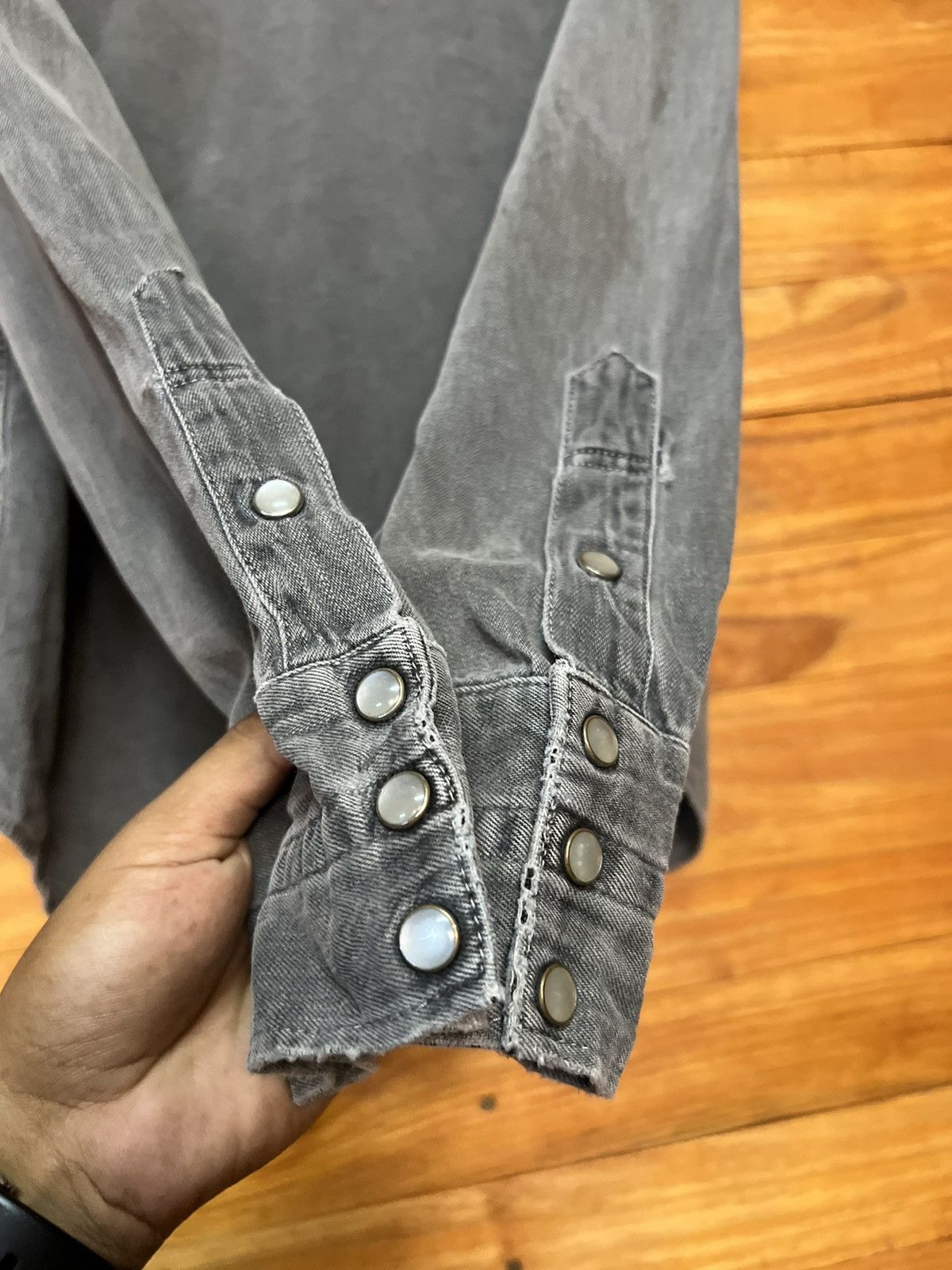 Number (N)ine ARCHIVE🔥NUMBER (N)INE PEARL SNAP BUTTON SHIRT Size US M / EU 48-50 / 2 - 12 Thumbnail