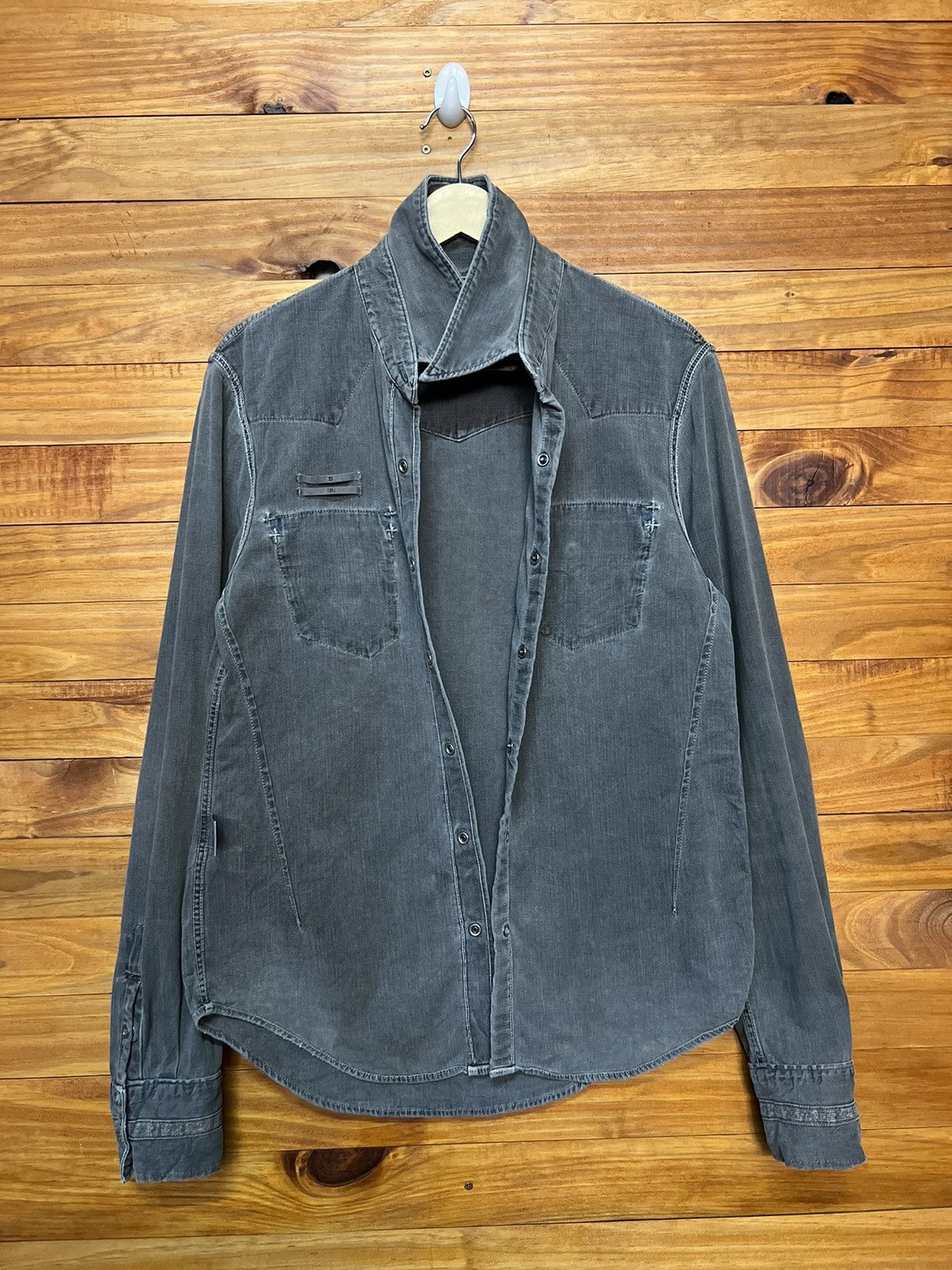 Number (N)ine ARCHIVE🔥NUMBER (N)INE PEARL SNAP BUTTON SHIRT Size US M / EU 48-50 / 2 - 13 Thumbnail
