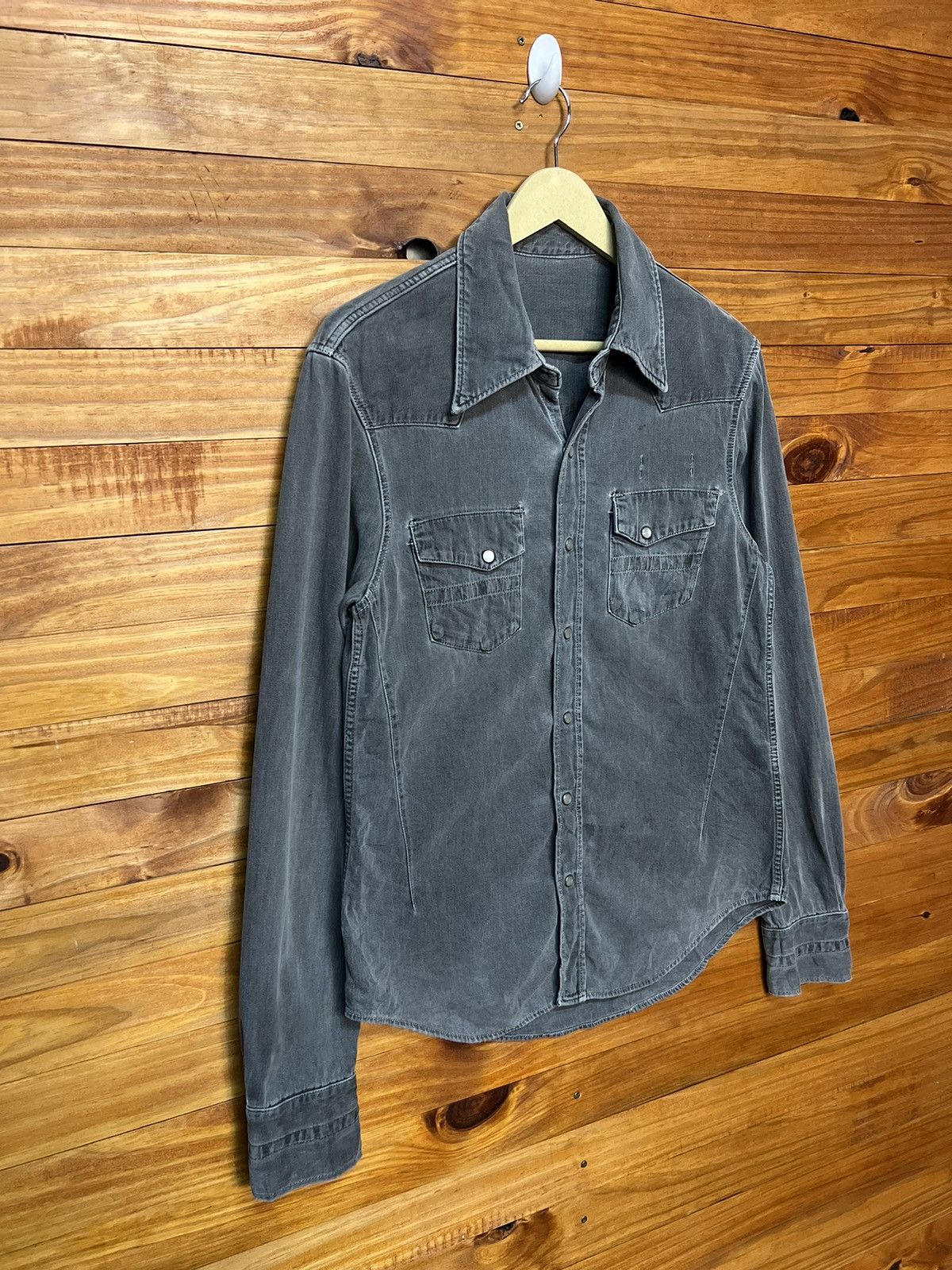 Number (N)ine ARCHIVE🔥NUMBER (N)INE PEARL SNAP BUTTON SHIRT Size US M / EU 48-50 / 2 - 2 Thumbnail