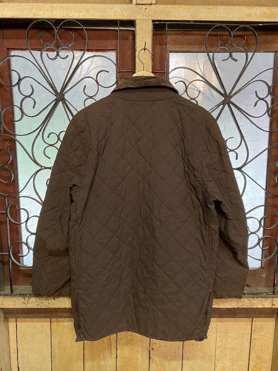 Japanese Brand UNITED COLORS OF BENETTON QUILTED COLAR JACKET Size US L / EU 52-54 / 3 - 5 Thumbnail