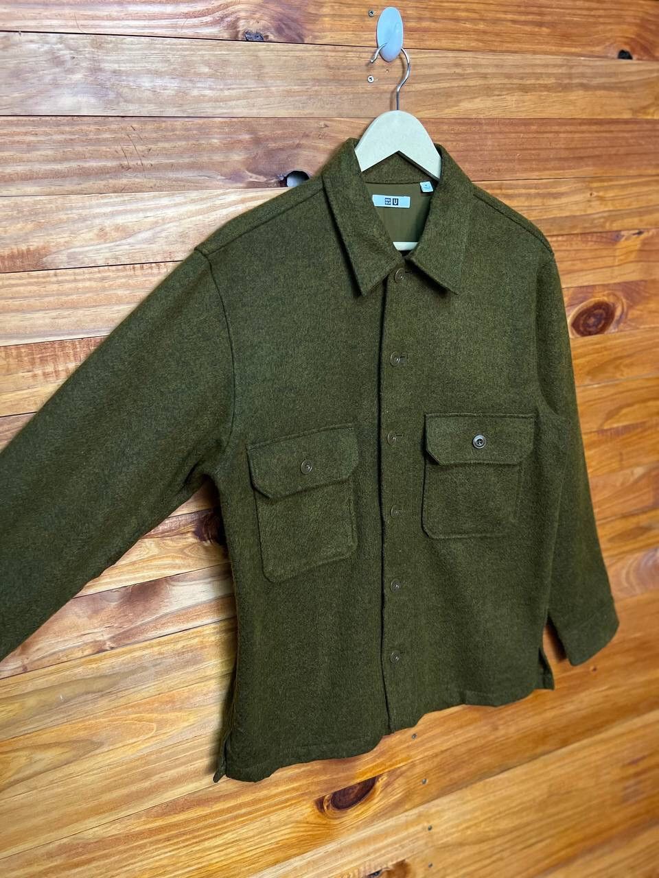 Japanese Brand NICE DESIGN🔥UNIQLO WOOL DOUBLE POCKET JACKET Size US M / EU 48-50 / 2 - 5 Thumbnail