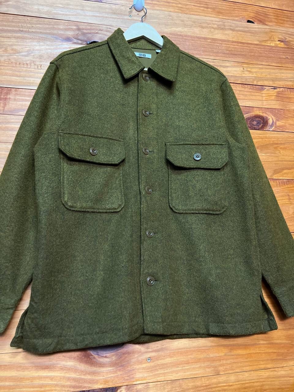 Japanese Brand NICE DESIGN🔥UNIQLO WOOL DOUBLE POCKET JACKET Size US M / EU 48-50 / 2 - 4 Thumbnail