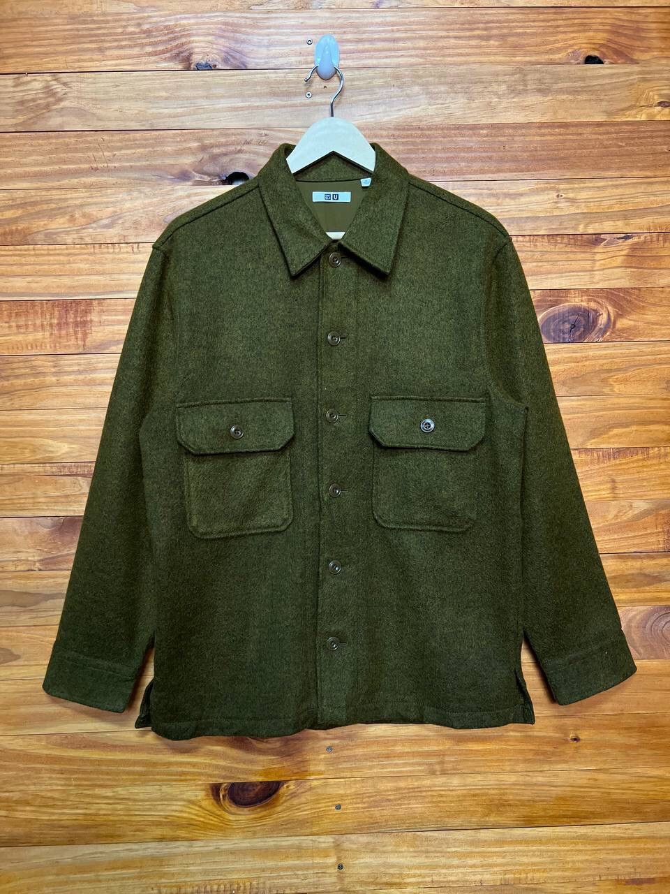Japanese Brand NICE DESIGN🔥UNIQLO WOOL DOUBLE POCKET JACKET Size US M / EU 48-50 / 2 - 1 Thumbnail