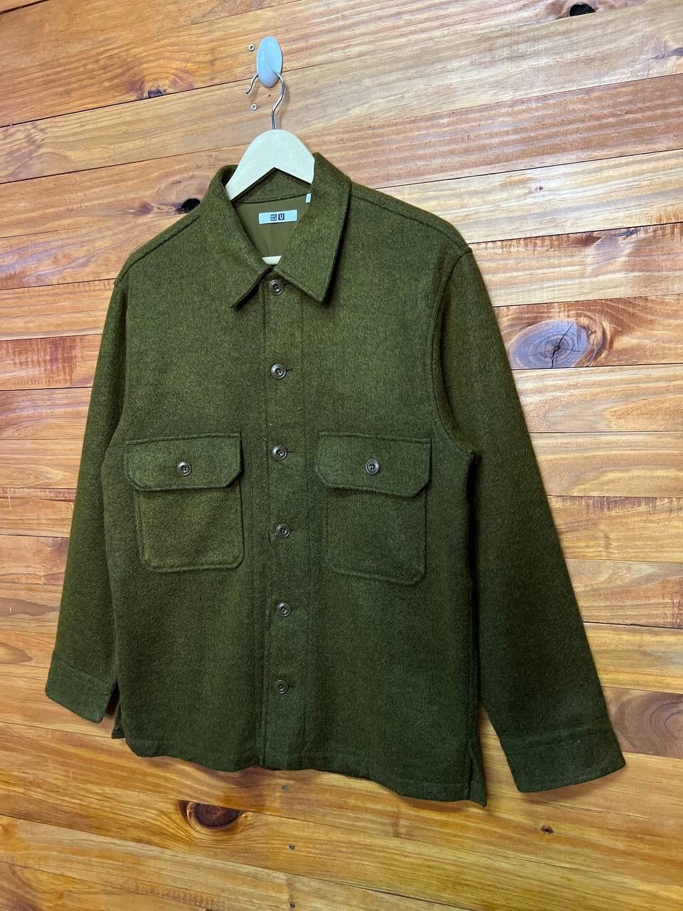 Japanese Brand NICE DESIGN🔥UNIQLO WOOL DOUBLE POCKET JACKET Size US M / EU 48-50 / 2 - 3 Thumbnail