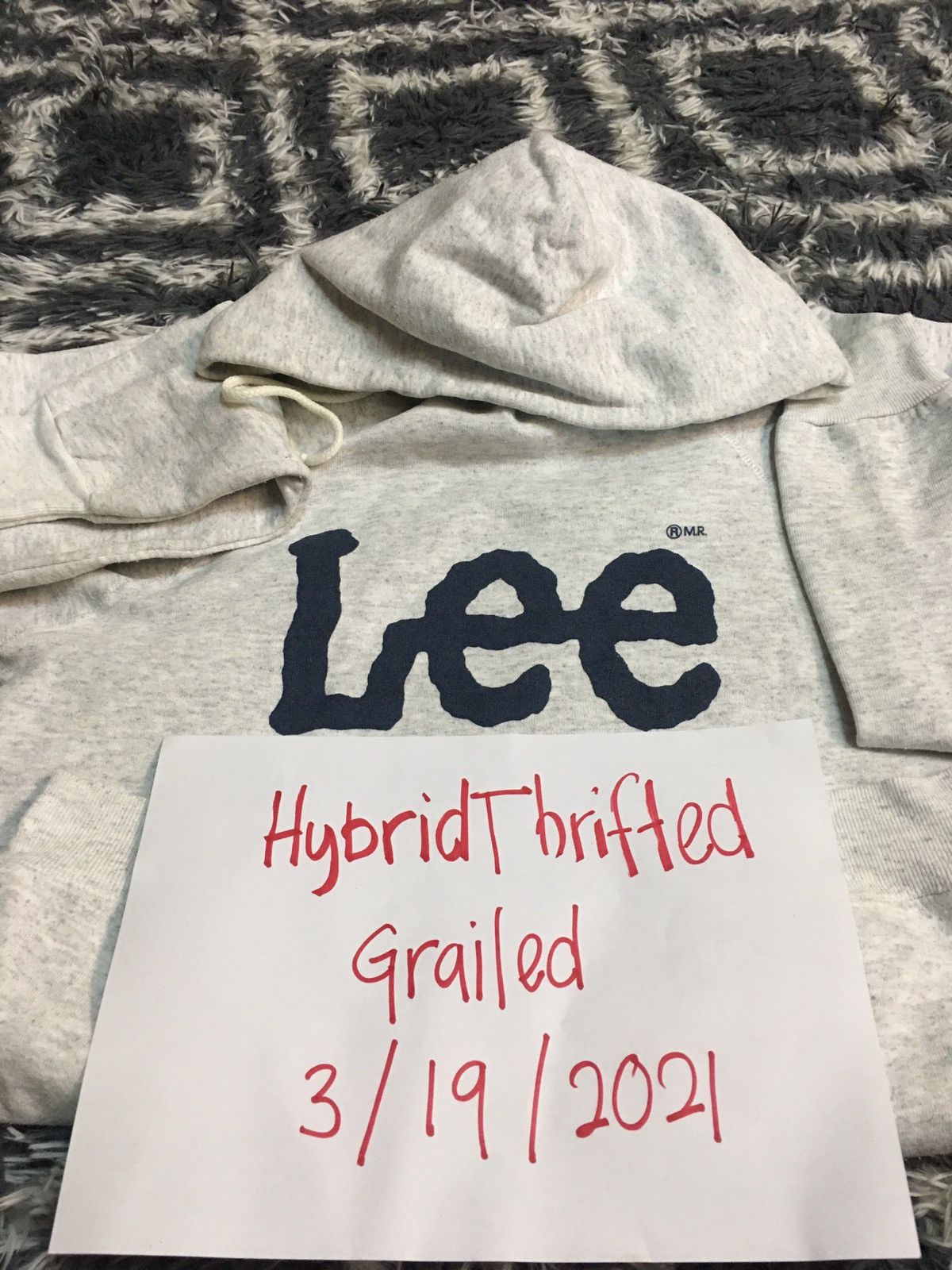 Lee × Vintage 🔥ACCEPT BINDING OFFER🔥VINTAGE LEE SPELLOUT HOODED Size US M / EU 48-50 / 2 - 8 Thumbnail