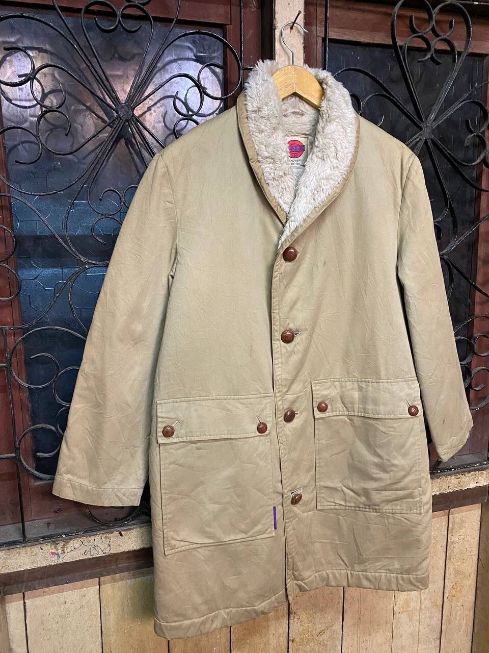 Vintage SLAMMER USA MUNSINGWEAR WOOL LINED TRENCH COAT Size US L / EU 52-54 / 3 - 5 Thumbnail
