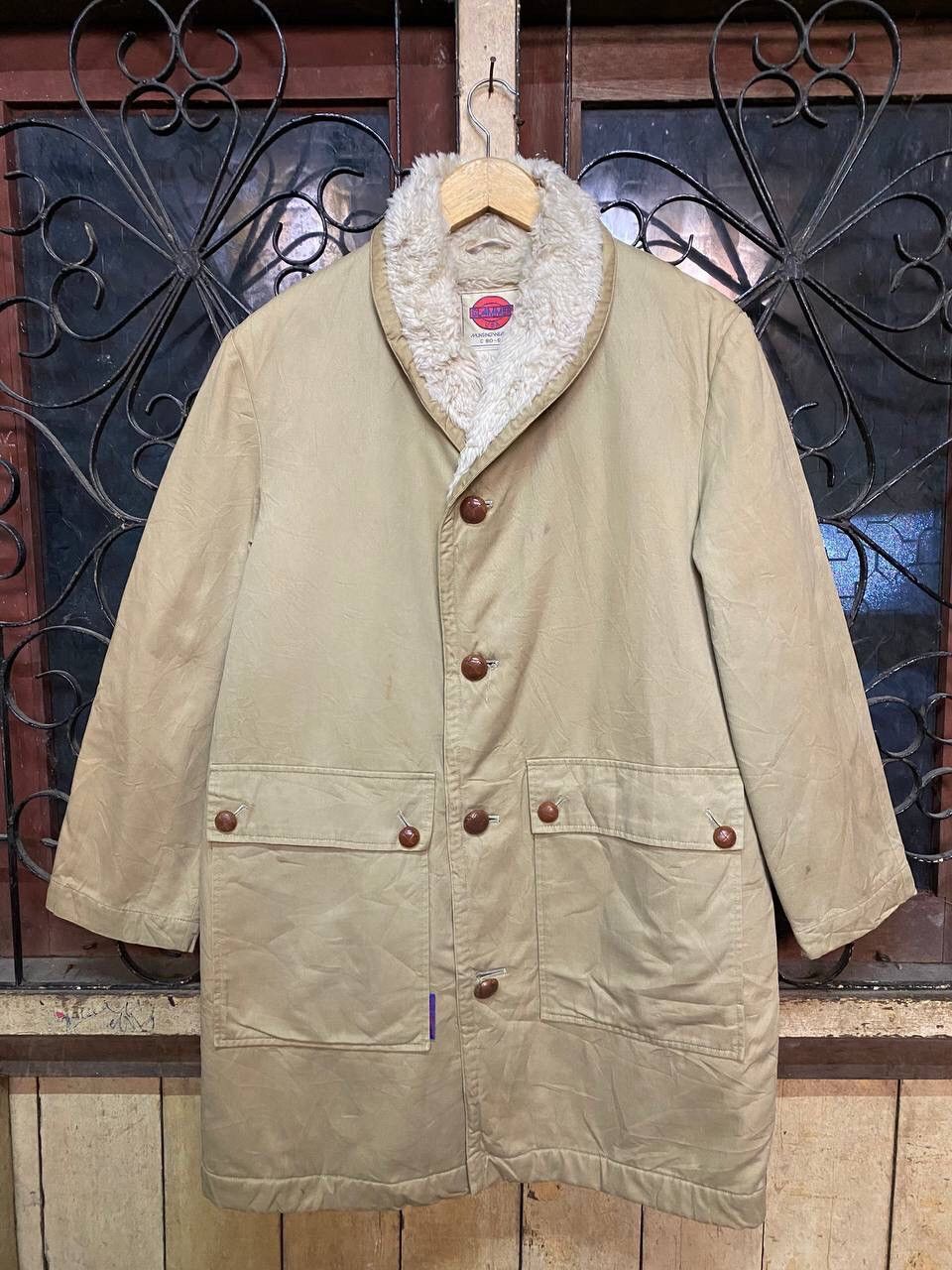 Vintage SLAMMER USA MUNSINGWEAR WOOL LINED TRENCH COAT Size US L / EU 52-54 / 3 - 4 Thumbnail