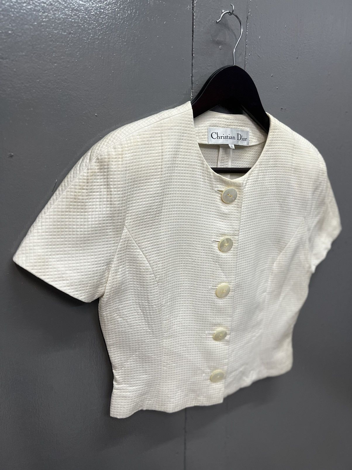 Christian Dior Monsieur CHRISTIAN DIOR CROPTOP BUTTONUP WOMENSWEAR Size S / US 4 / IT 40 - 2 Thumbnail