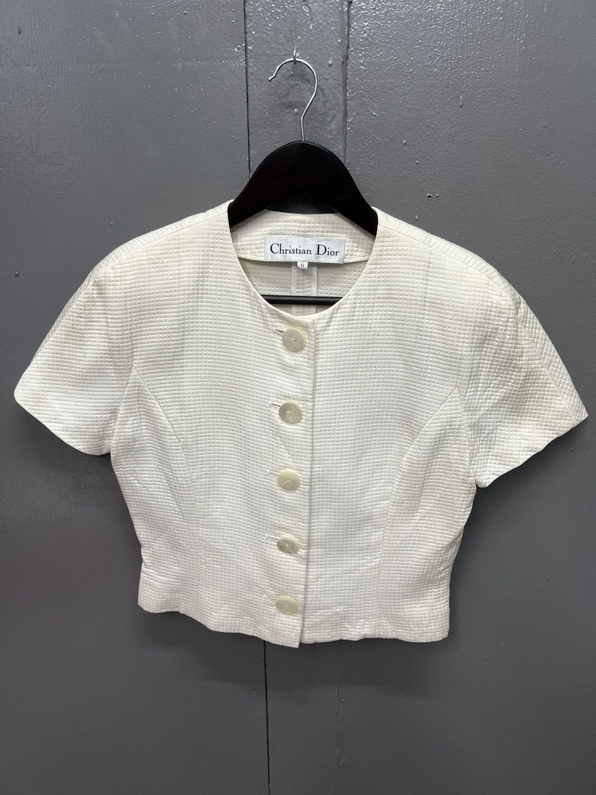 CHRISTIAN DIOR CROPTOP BUTTONUP WOMENSWEAR