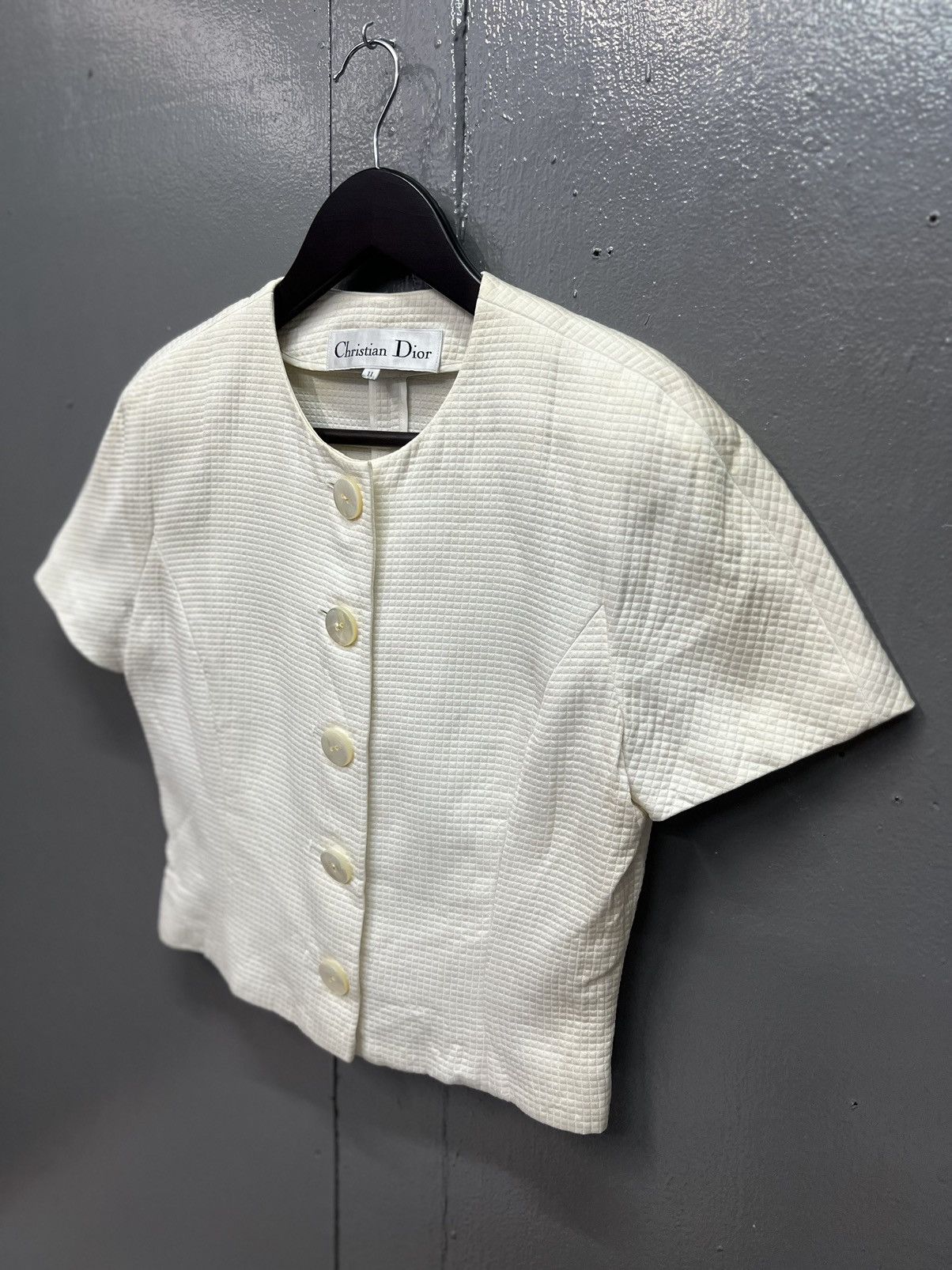 Christian Dior Monsieur CHRISTIAN DIOR CROPTOP BUTTONUP WOMENSWEAR Size S / US 4 / IT 40 - 3 Thumbnail