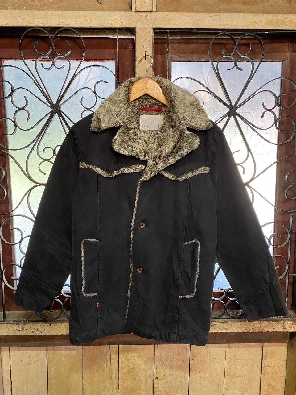 Levi's VINTAGE LEVI’S RED LOOP SHORT FUR WINTER JACKET Size US M / EU 48-50 / 2 - 1 Thumbnail