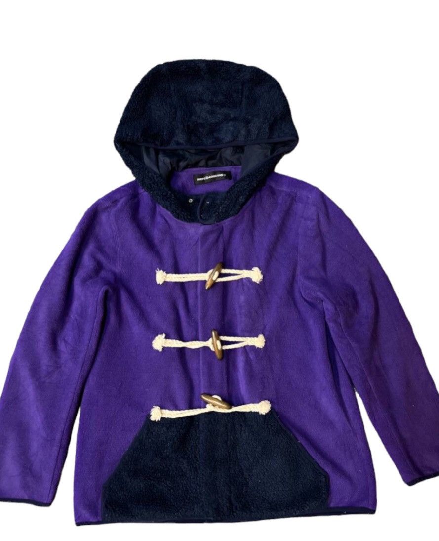Japanese Brand ISSEY MIYAKE MERCIBEAUCOUP FLEECE HOODIE DUFFLE JACKET Size US S / EU 44-46 / 1 - 1 Thumbnail