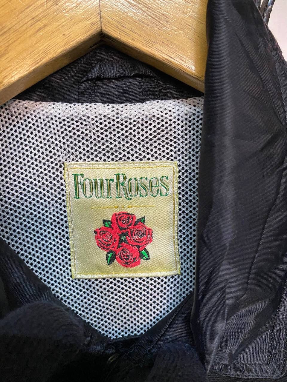 Japanese Brand Four Roses Black Nylon Jacket Size US XL / EU 56 / 4 - 13 Thumbnail