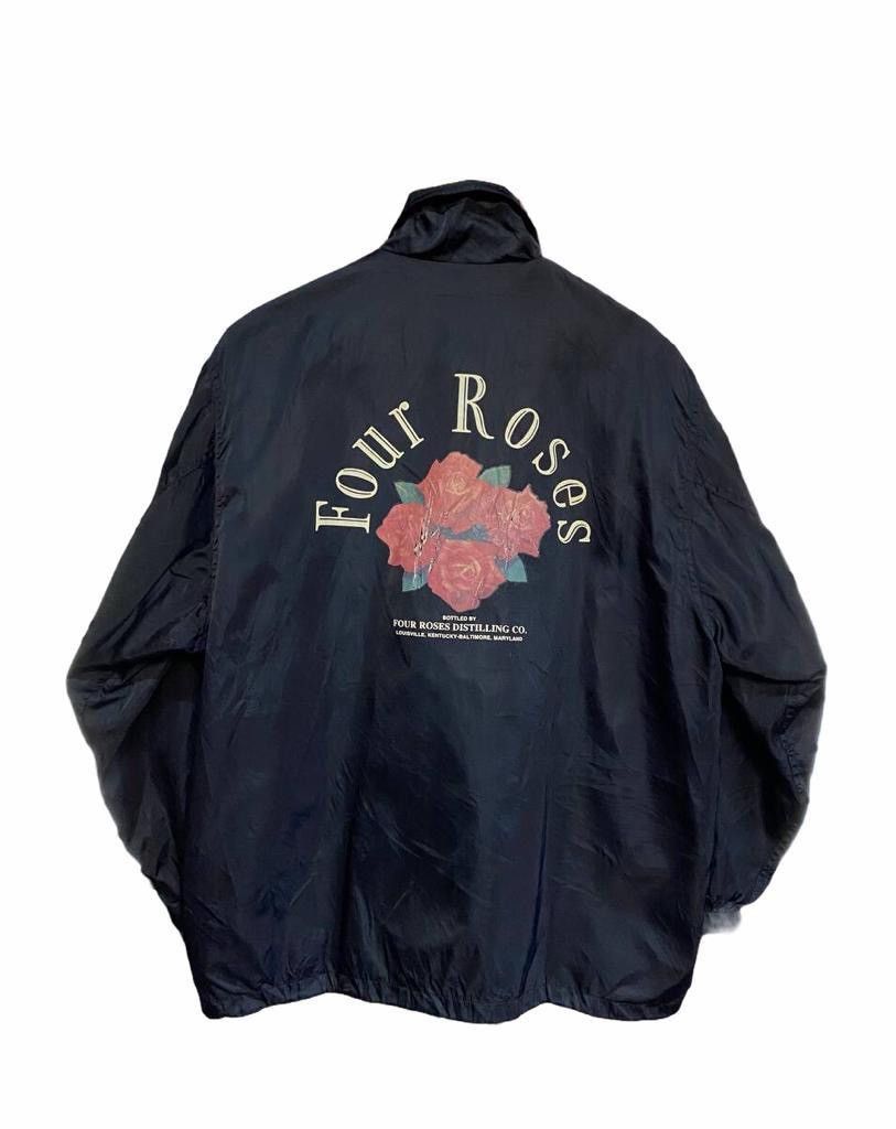 Four Roses Black Nylon Jacket