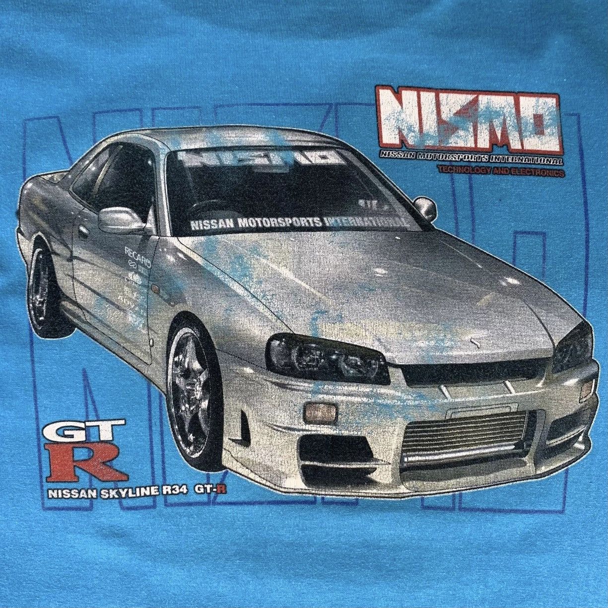 Vintage Vintage Nismo Nissan Skyline R34 GT-R JDM Car Shirt Size US S / EU 44-46 / 1 - 6 Thumbnail