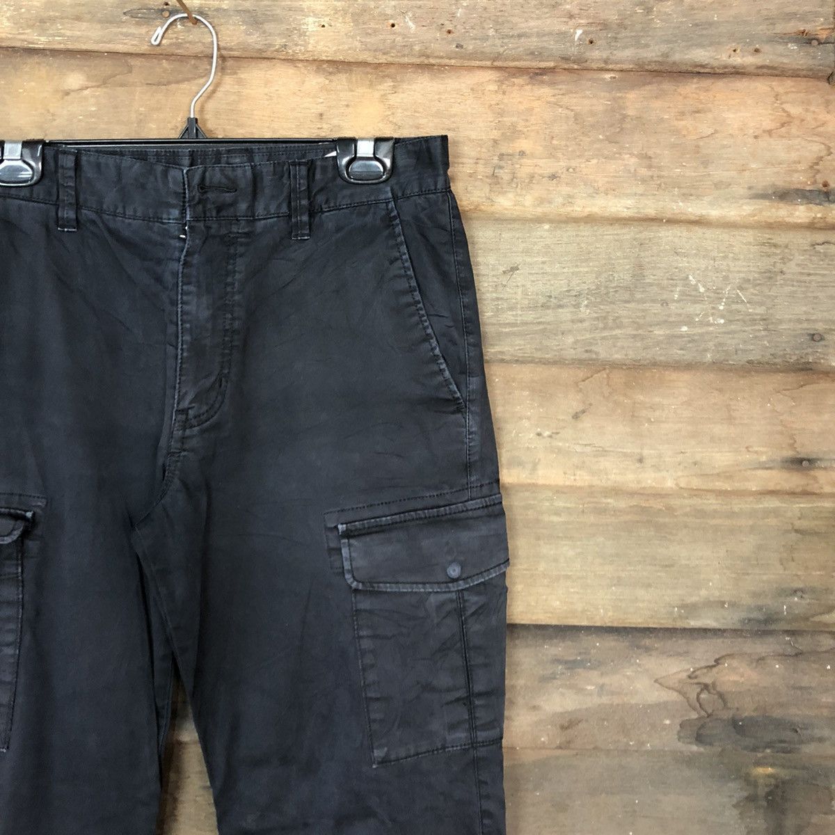 Japanese Brand Uniqlo Dark Blue Multipocket Cargo Pants #c953 Size US 31 - 5 Thumbnail