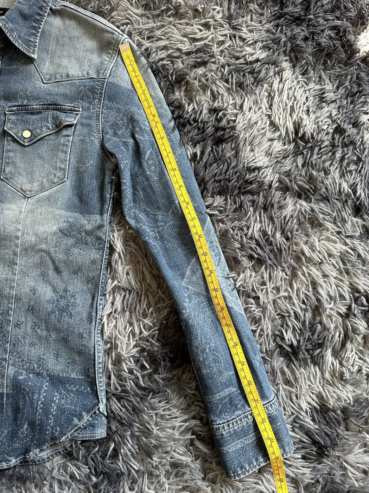Fragment Design × Vanquish FW11 Black by Vanquish trompe l'oeil denim shirt Size US S / EU 44-46 / 1 - 16 Thumbnail