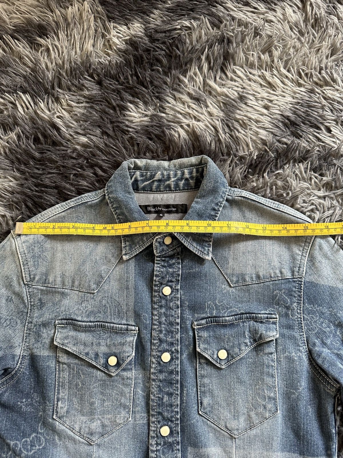 Fragment Design × Vanquish FW11 Black by Vanquish trompe l'oeil denim shirt Size US S / EU 44-46 / 1 - 17 Thumbnail