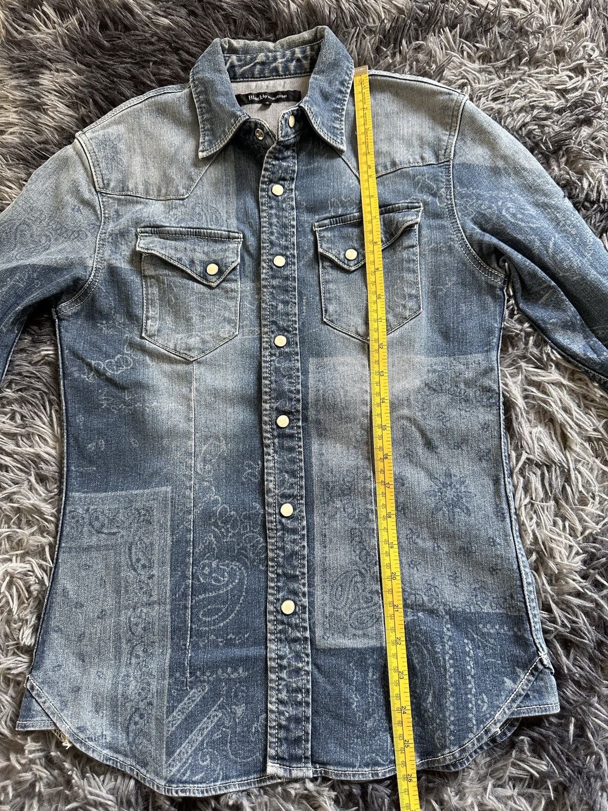 Fragment Design × Vanquish FW11 Black by Vanquish trompe l'oeil denim shirt Size US S / EU 44-46 / 1 - 14 Thumbnail