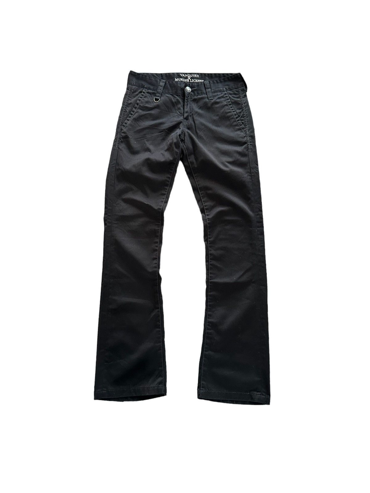 image of Murder License x Vanquish Y2K Vanquish X Murder Licence Collab Flared Pant in Black, Men's (Size 30