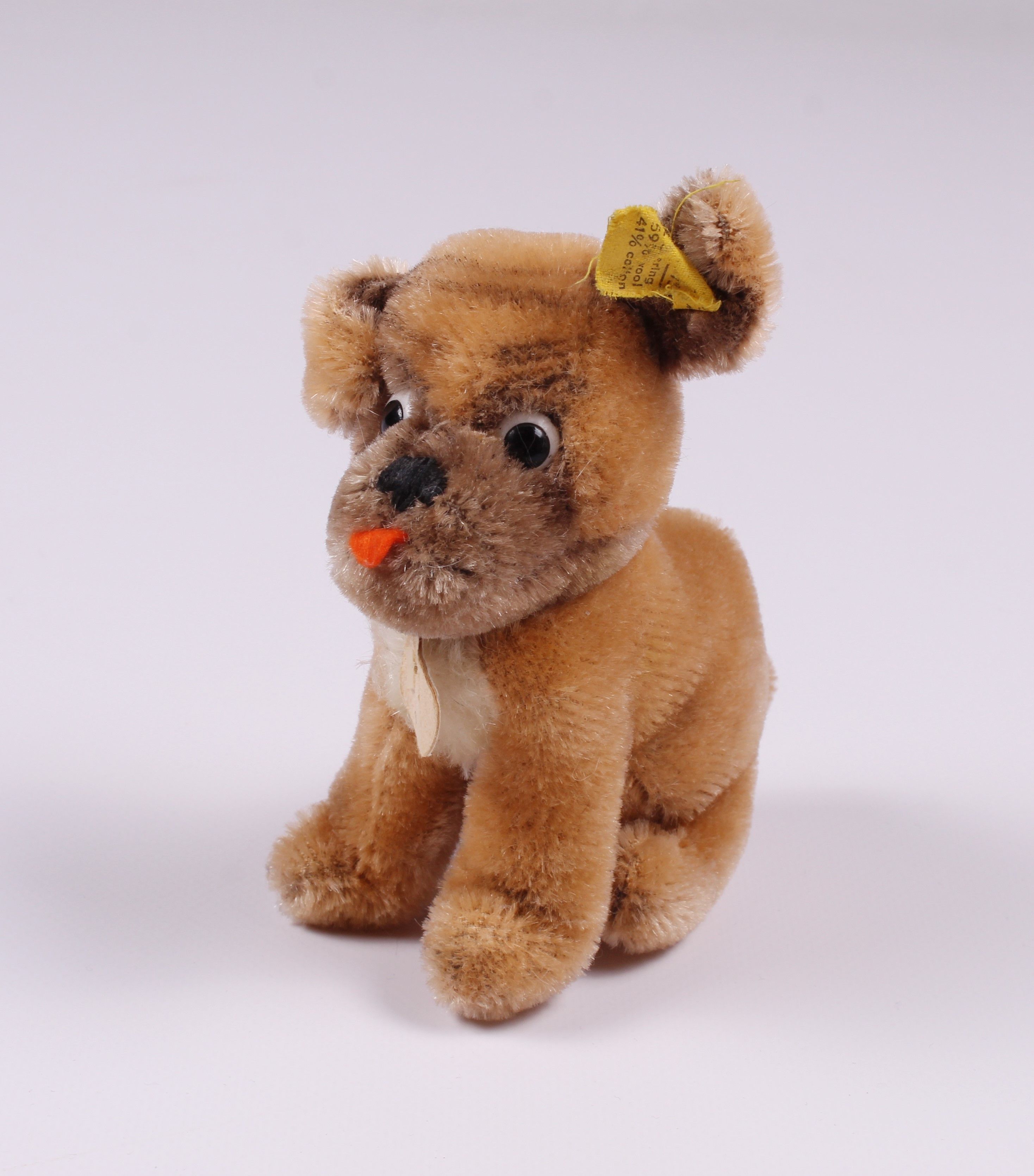 Vintage Vintage Steiff Cute Small Wool Plush Stuffed Dog Puppy Toy Size ONE SIZE - 1 Thumbnail