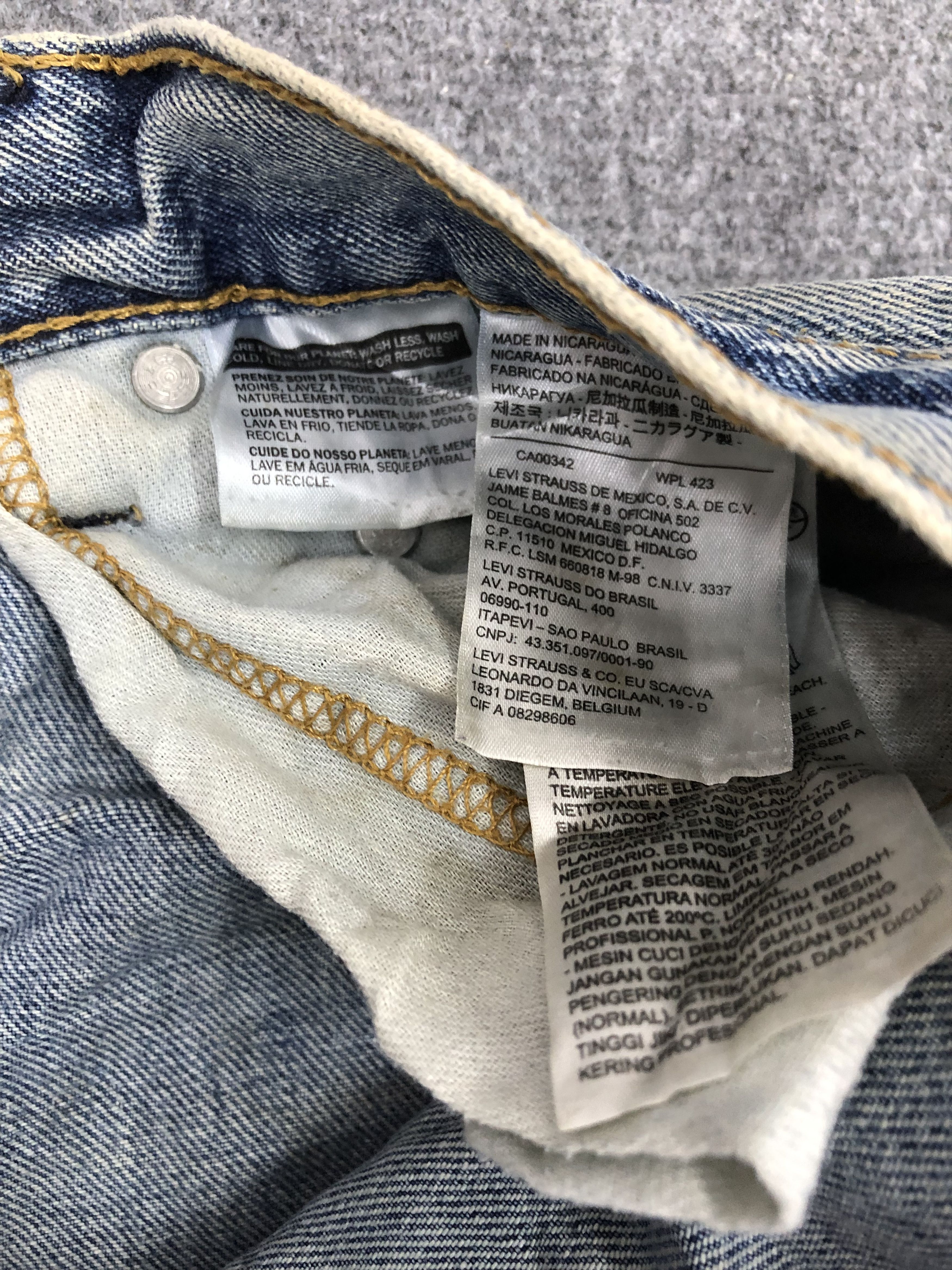 Levi's Vintage Levis 650 Denim DP1293 Size US 32 / EU 48 - 11 Thumbnail