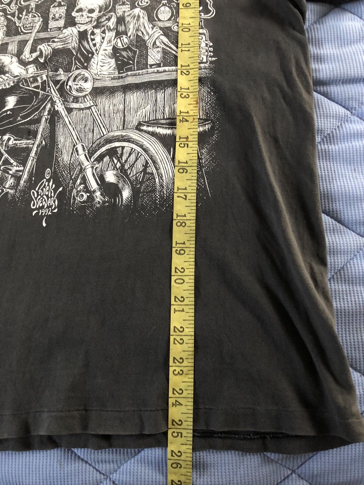 Harley Davidson Vtg 90s Distressed Ride to Live Rick Stewart Size US M / EU 48-50 / 2 - 8 Thumbnail