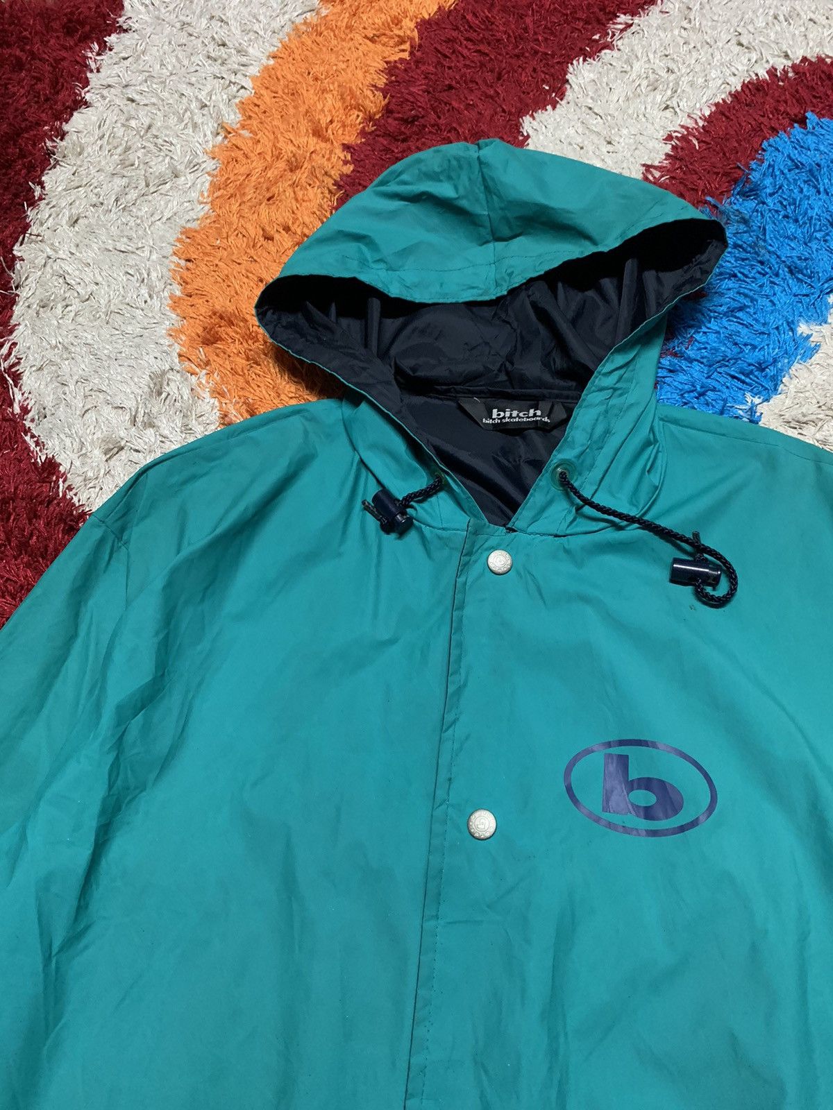 Public Housing Skate Team VINTAGE BITCH SKATEBOARDS WINDBREAKER JACKET HOODIE Size US L / EU 52-54 / 3 - 7 Thumbnail